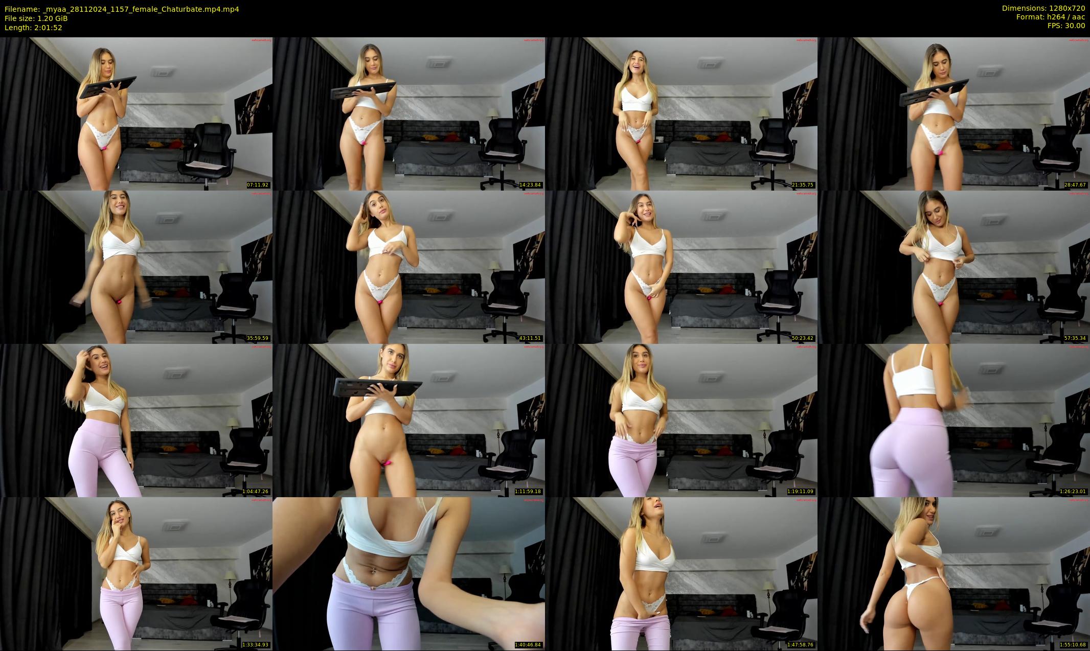 _myaa — 122 minute Chaturbate female cam show recording, 720p, Nov 28, 2024