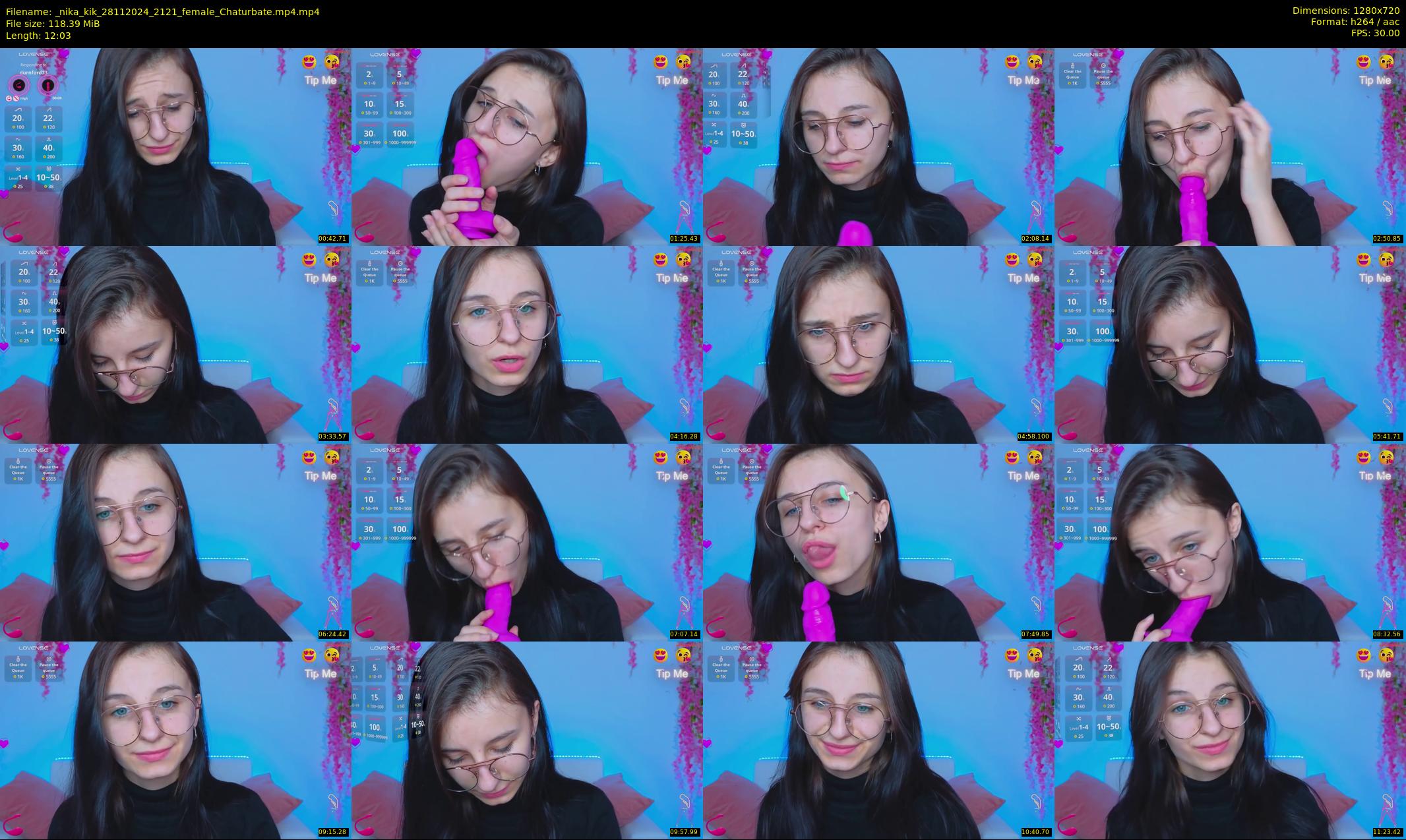 _nika_kik — 13 minute Chaturbate female cam show recording, 720p, Nov 28, 2024