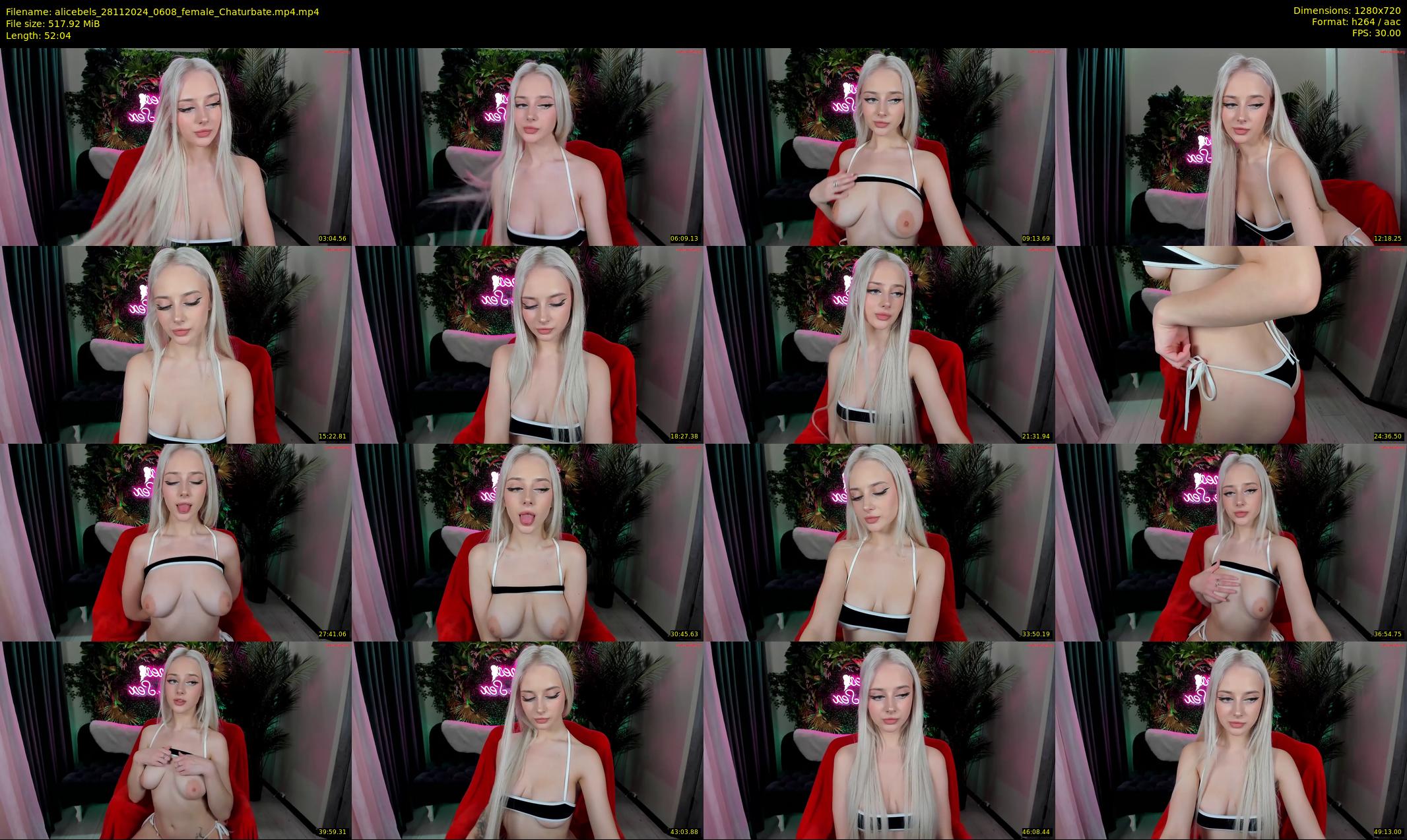 alicebels — 53 minute Chaturbate female cam show recording, 720p, Nov 28, 2024
