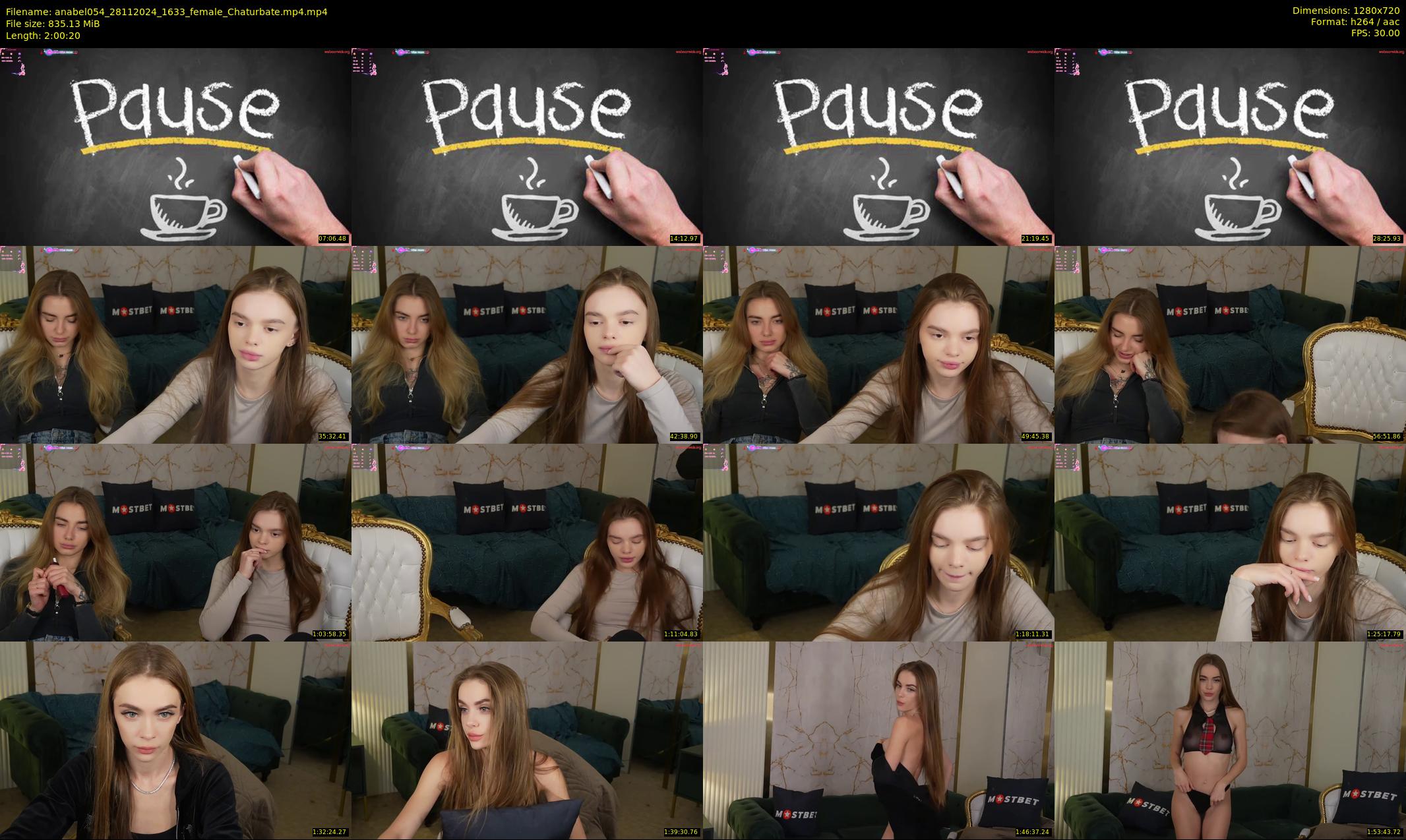 anabel054 — 121 minute Chaturbate female cam show recording, 720p, Nov 28, 2024