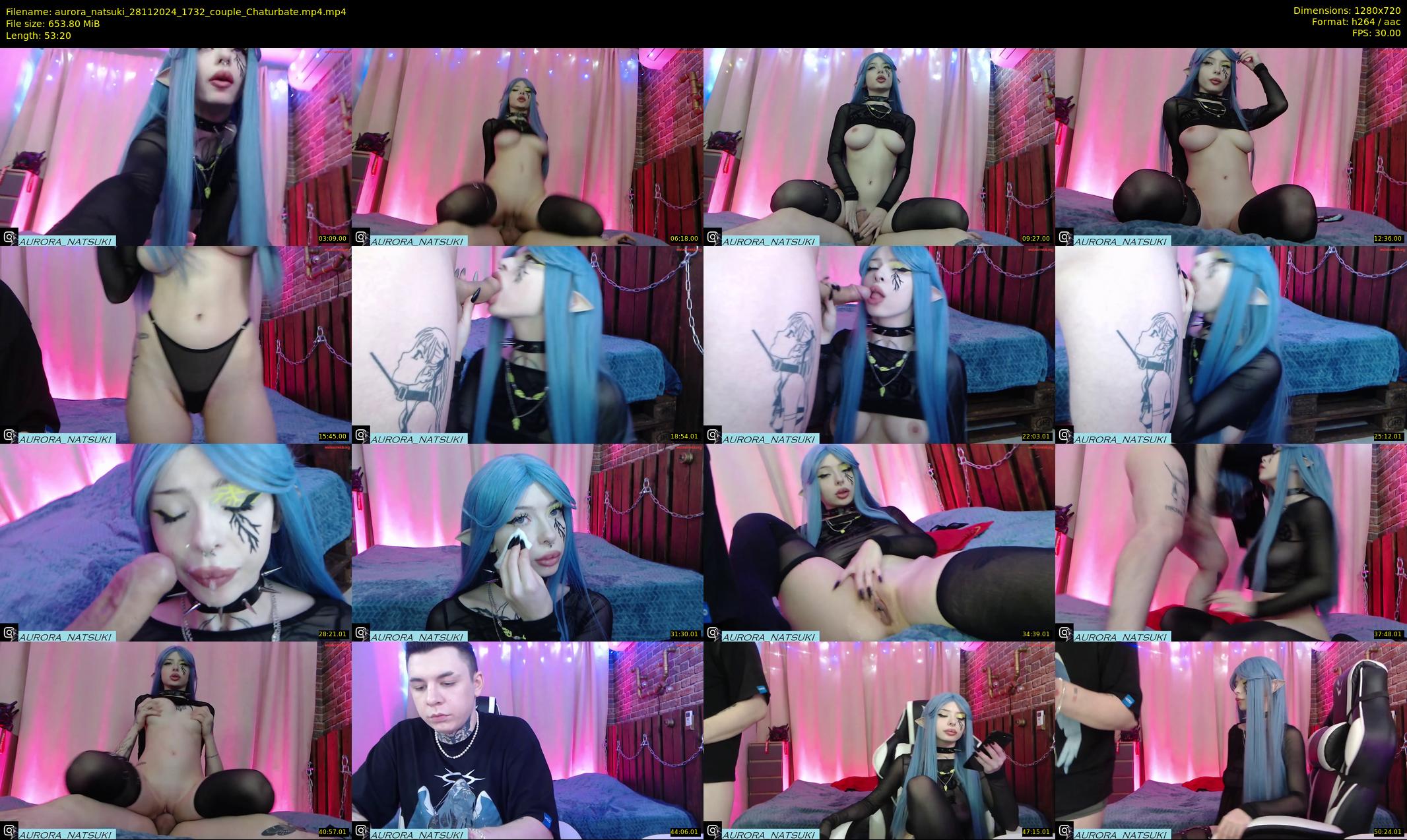 aurora_natsuki — 54 minute Chaturbate couple cam show recording, 720p, Nov 28, 2024