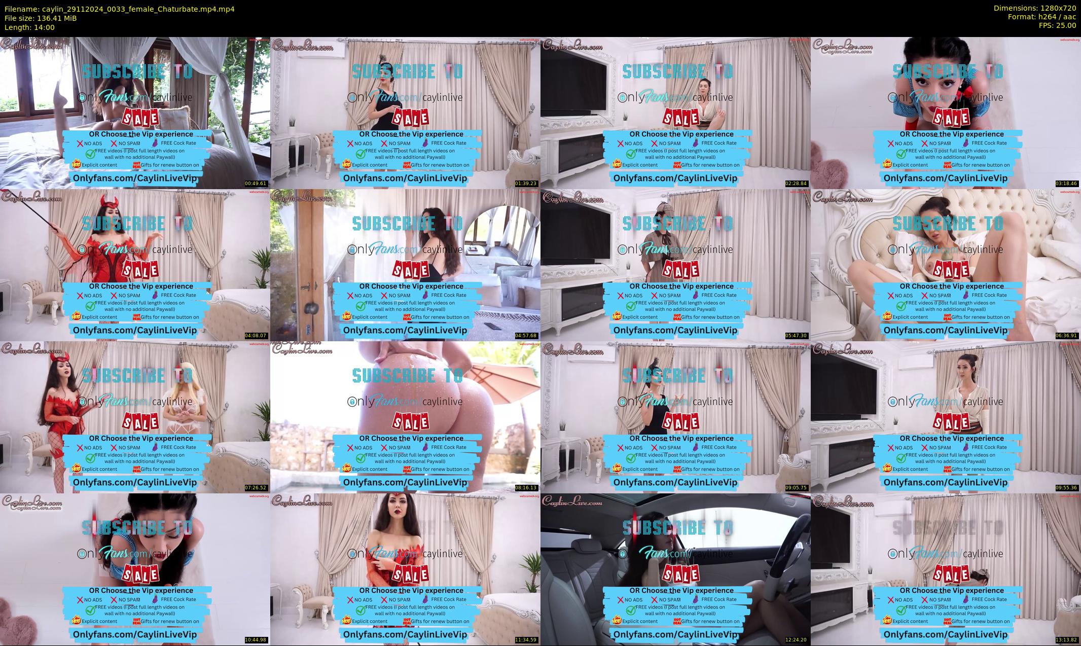 caylin — 14 minute Chaturbate female cam show recording, 720p, Nov 29, 2024