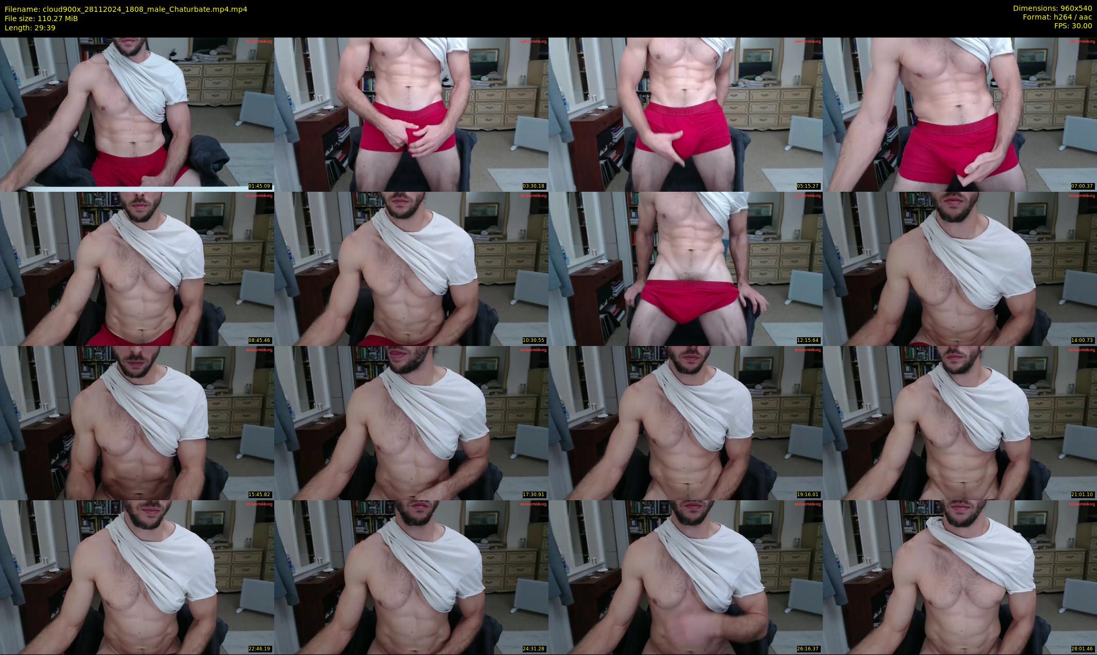 cloud900x — 30 minute Chaturbate male cam show recording, 480p, Nov 28, 2024