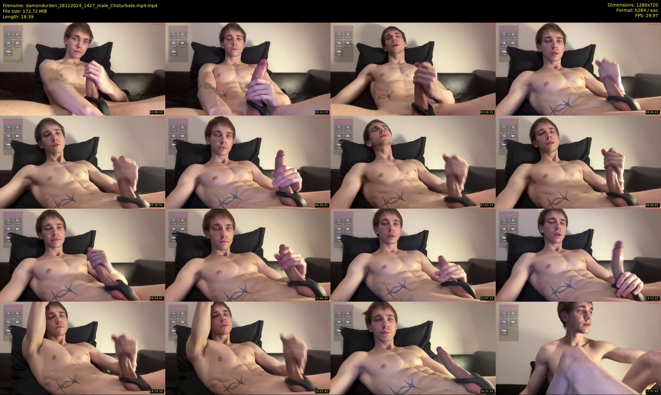 damondurden — 19 minute Chaturbate male cam show recording, 720p, Nov 28, 2024