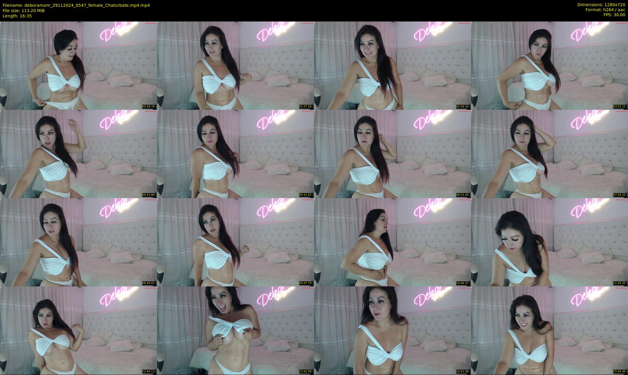 deboramom — 17 minute Chaturbate female cam show recording, 720p, Nov 29, 2024
