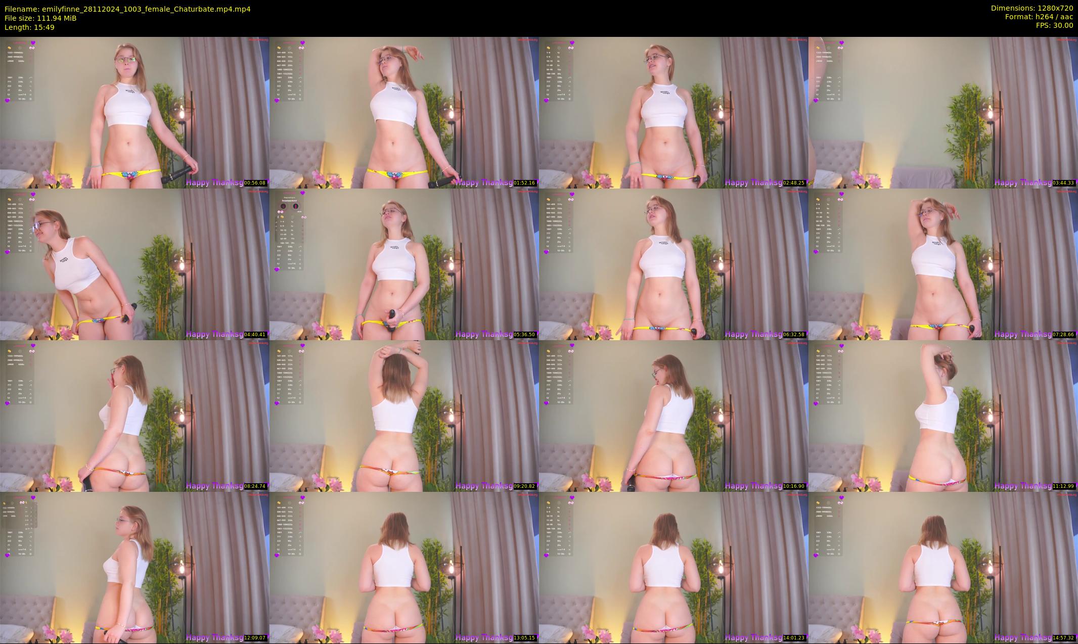 emilyfinne — 16 minute Chaturbate female cam show recording, 720p, Nov 28, 2024