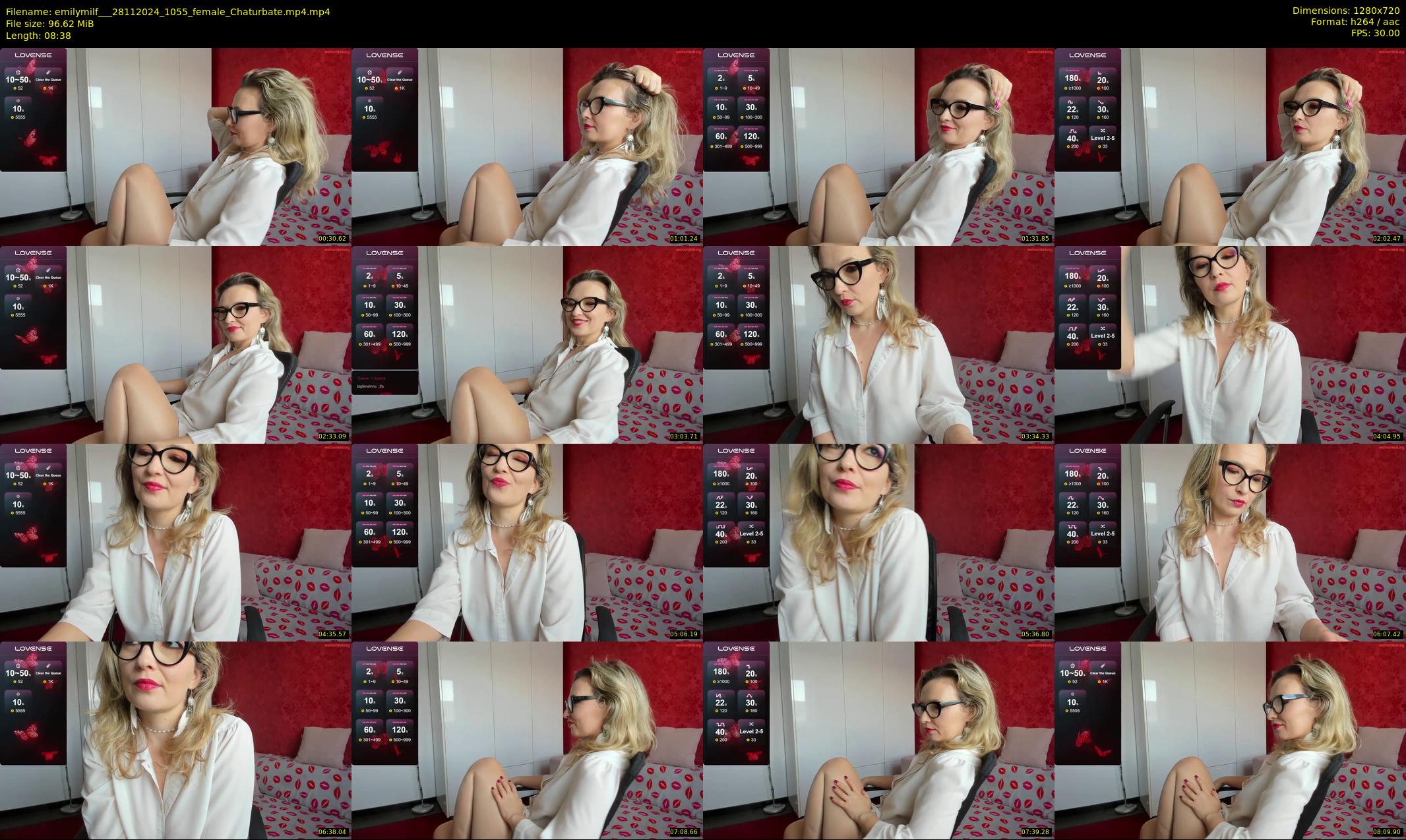 emilymilf__ — 9 minute Chaturbate female cam show recording, 720p, Nov 28, 2024