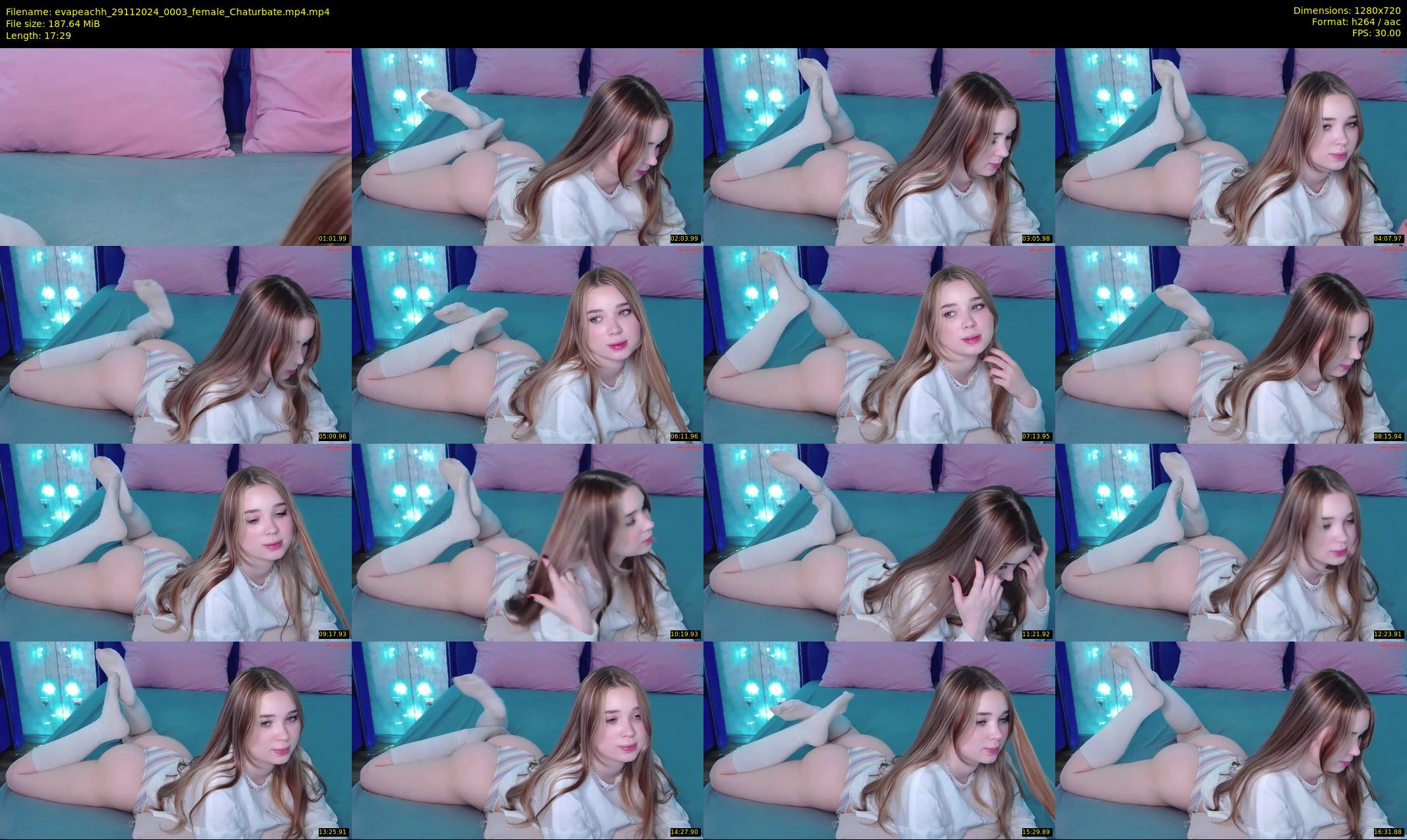evapeachh — 18 minute Chaturbate female cam show recording, 720p, Nov 29, 2024
