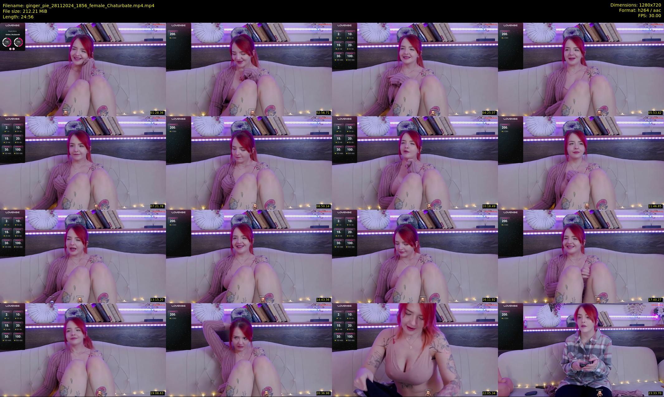 ginger_pie — 25 minute Chaturbate female cam show recording, 720p, Nov 28, 2024