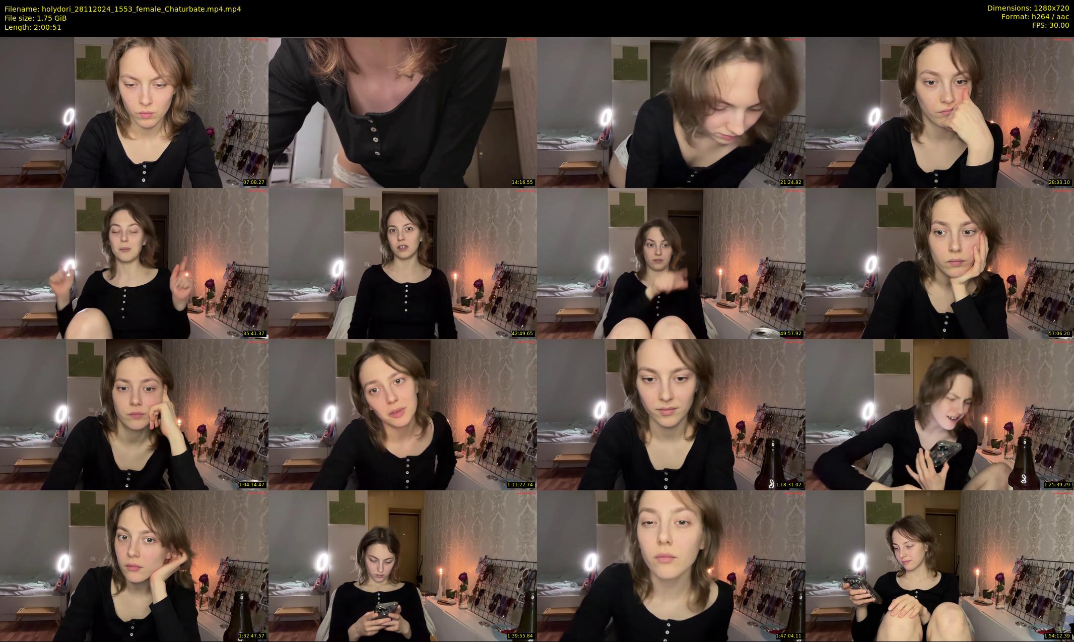 holydori — 121 minute Chaturbate female cam show recording, 720p, Nov 28, 2024