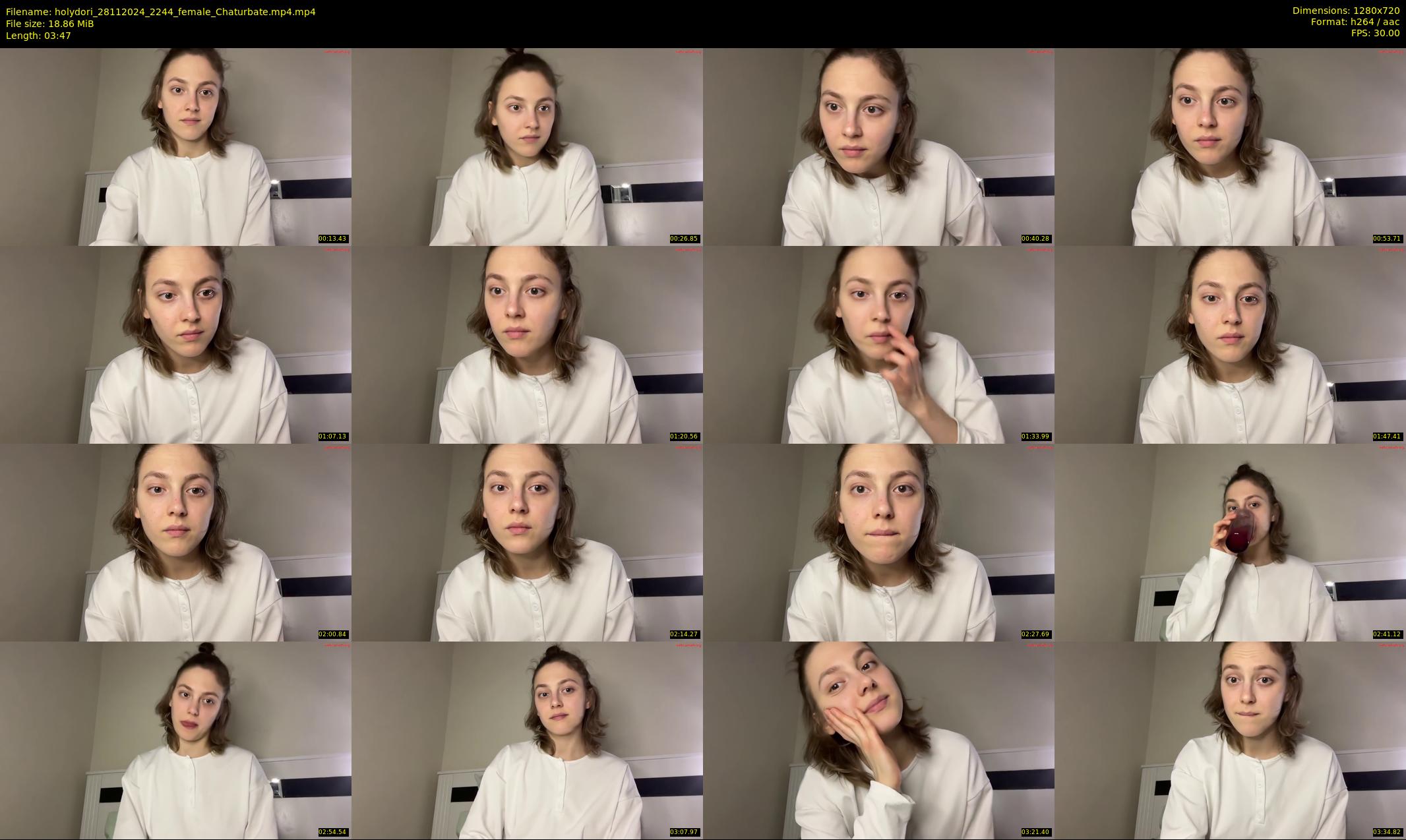 holydori — 4 minute Chaturbate female cam show recording, 720p, Nov 28, 2024
