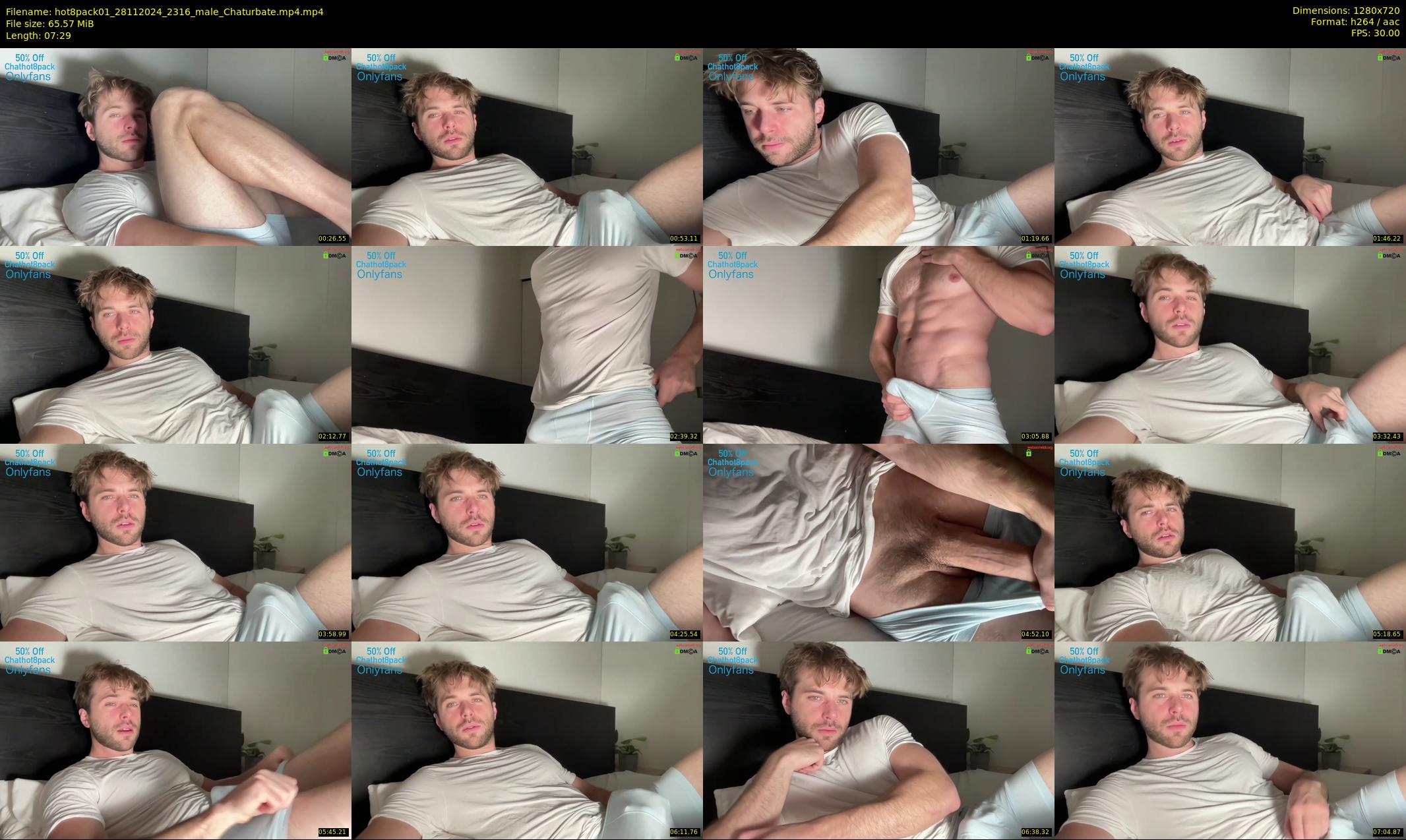 hot8pack01 — 8 minute Chaturbate male cam show recording, 720p, Nov 28, 2024