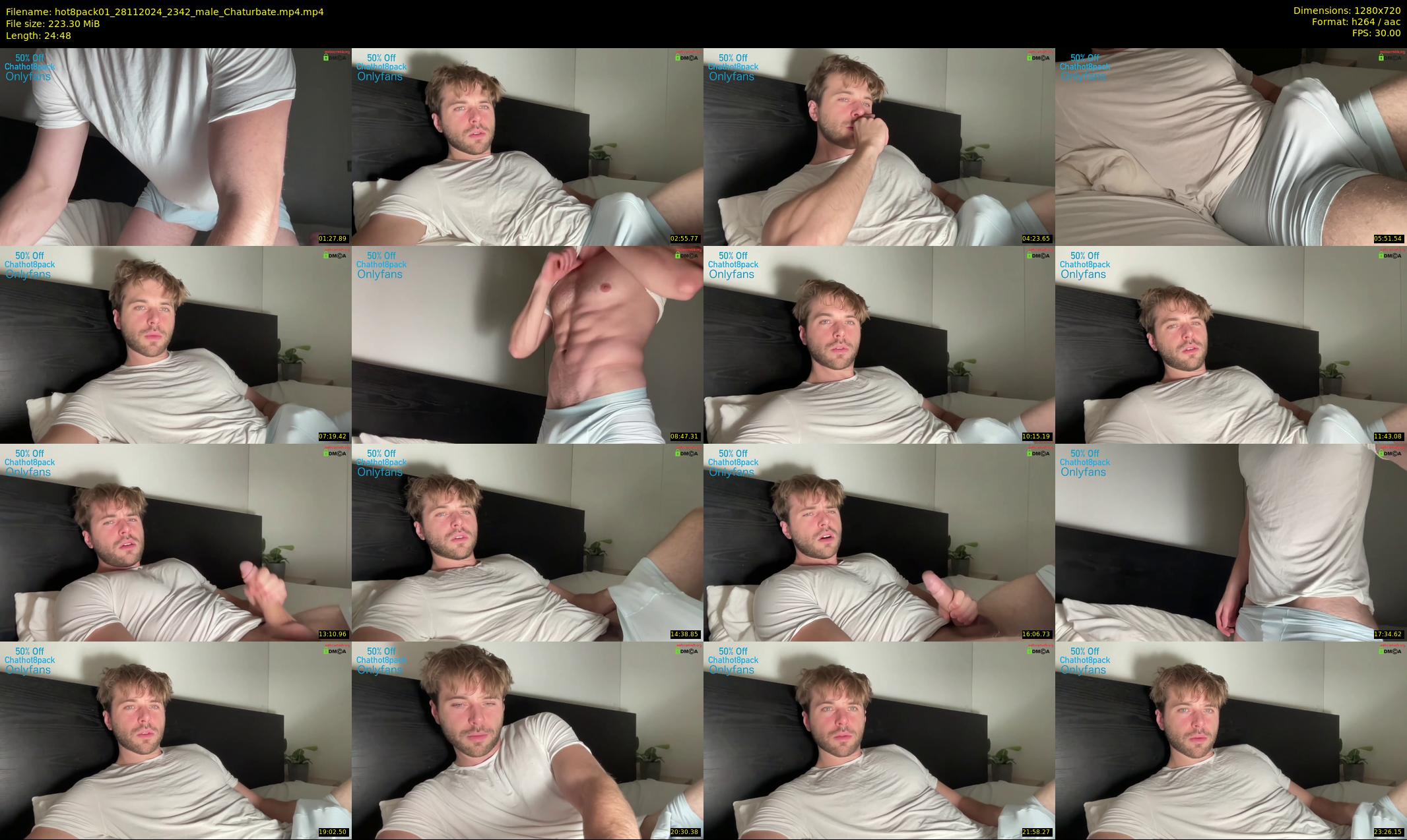 hot8pack01 — 25 minute Chaturbate male cam show recording, 720p, Nov 28, 2024