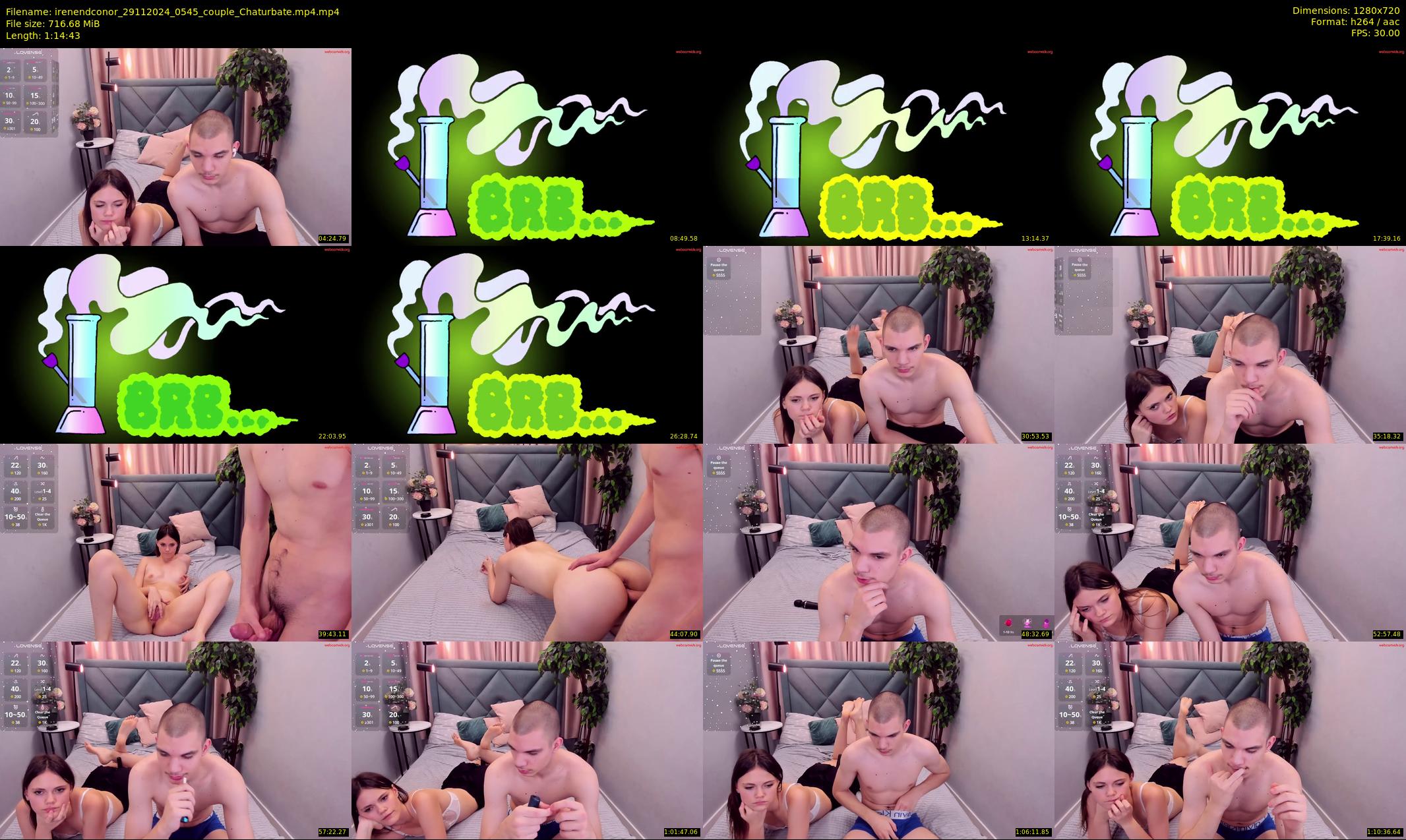 irenendconor — 75 minute Chaturbate couple cam show recording, 720p, Nov 29, 2024