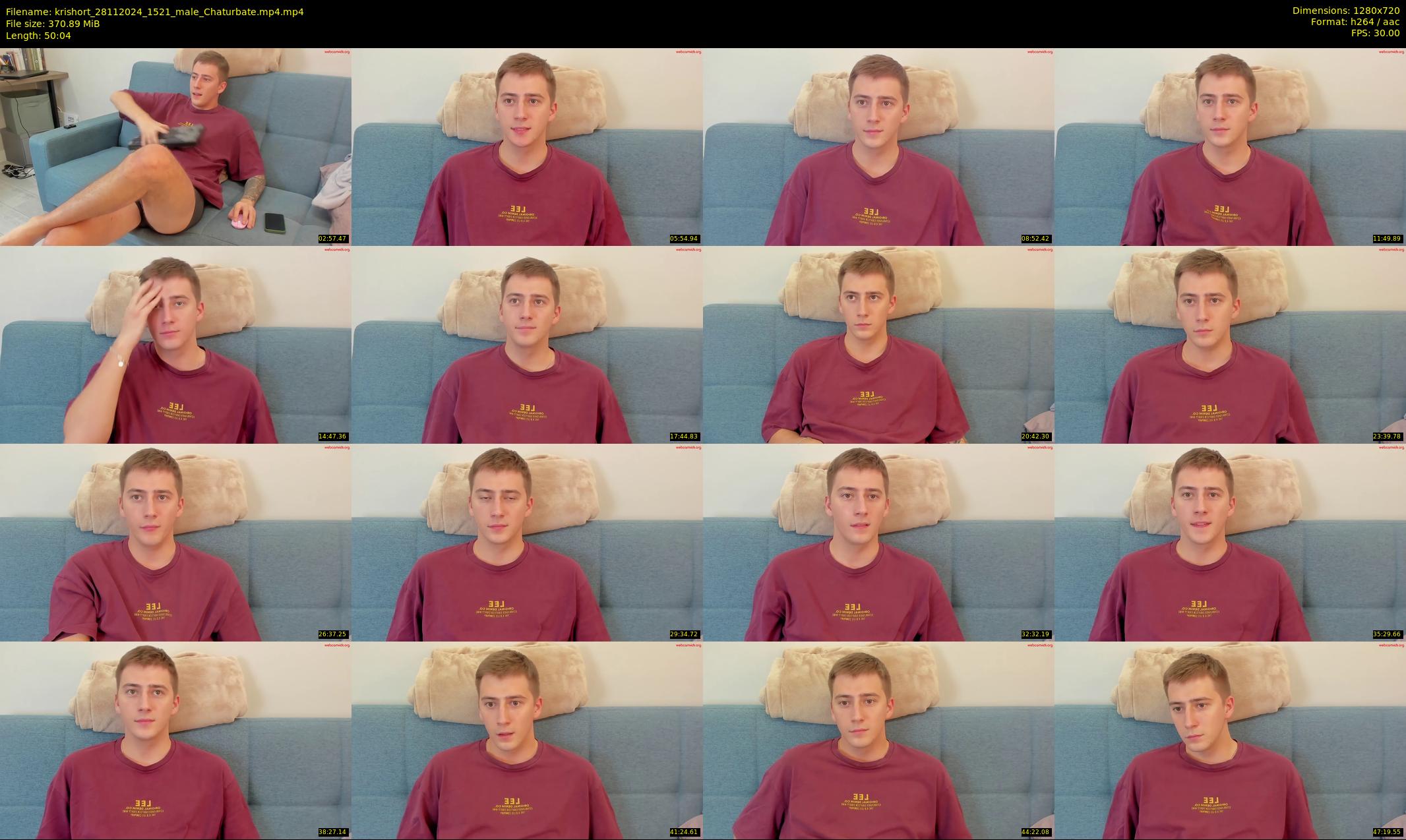krishort — 51 minute Chaturbate male cam show recording, 720p, Nov 28, 2024
