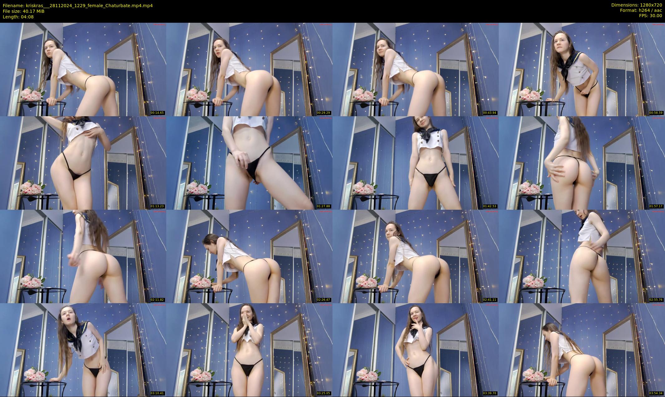 kriskras__ — 5 minute Chaturbate female cam show recording, 720p, Nov 28, 2024