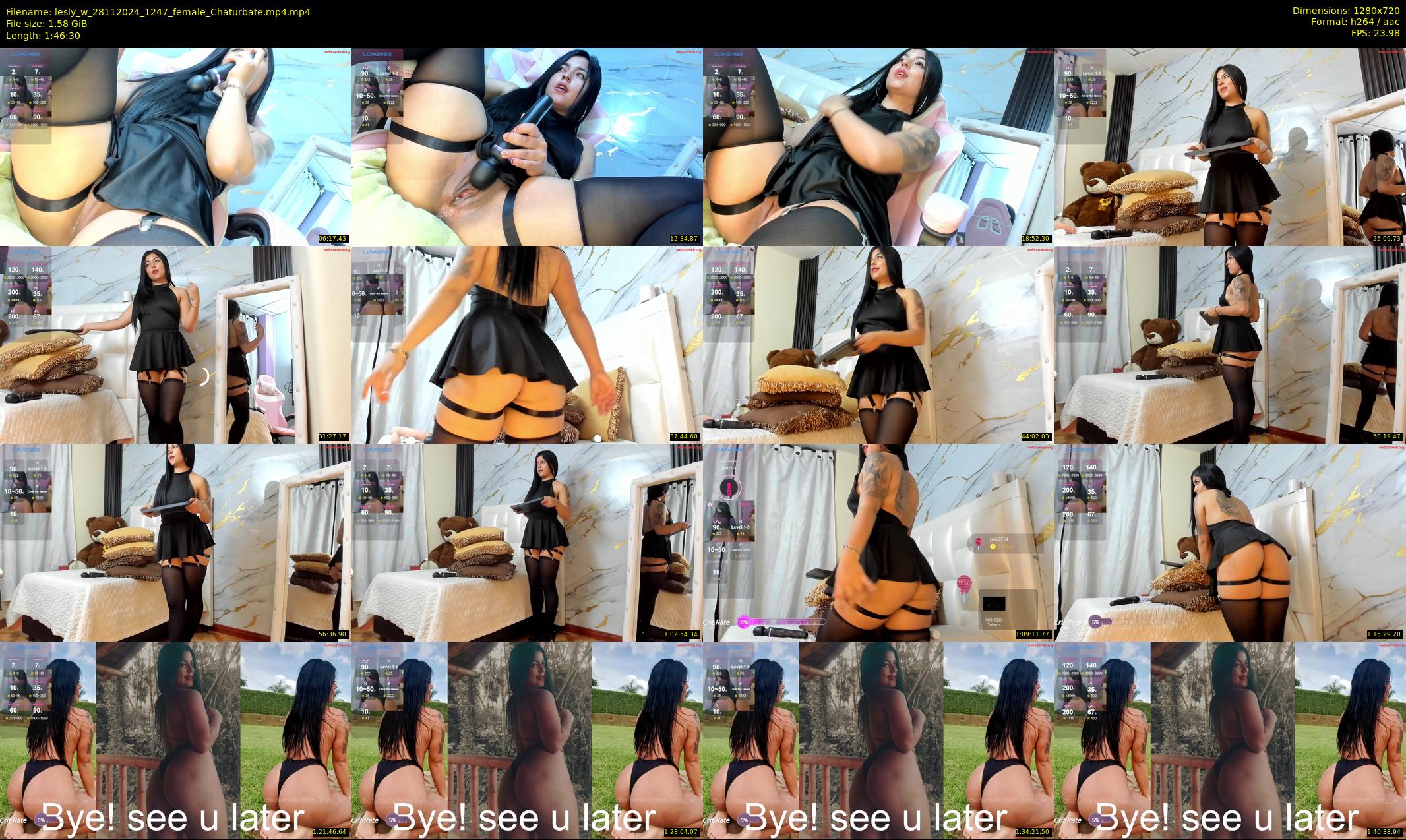 lesly_w — 107 minute Chaturbate female cam show recording, 720p, Nov 28, 2024