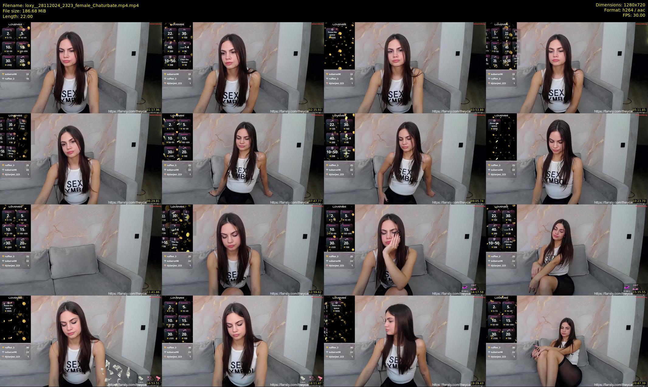loxy_ — 22 minute Chaturbate female cam show recording, 720p, Nov 28, 2024