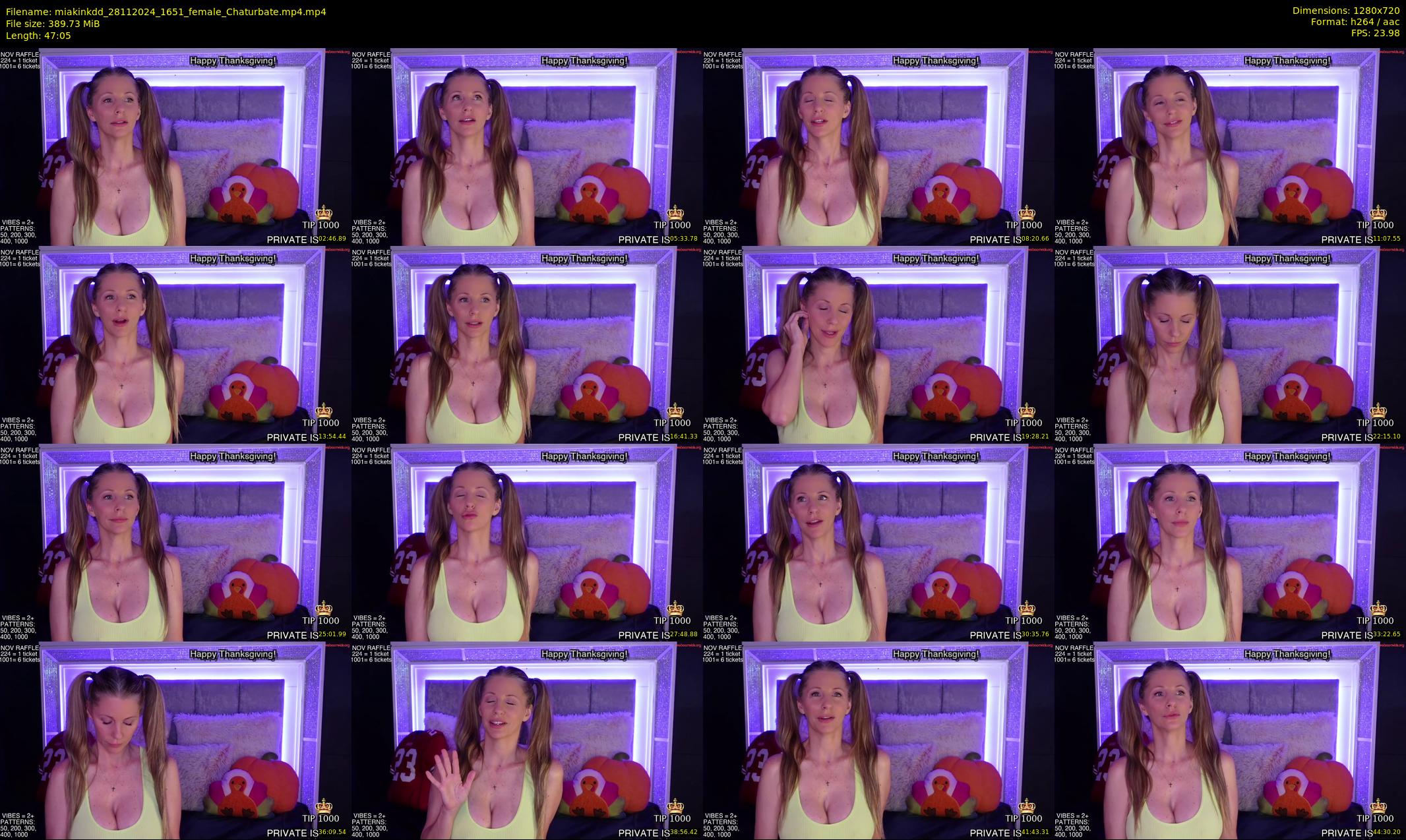 miakinkdd — 48 minute Chaturbate female cam show recording, 720p, Nov 28, 2024