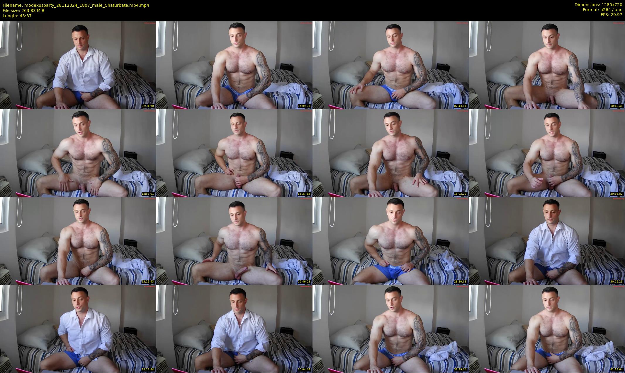 modexusparty — 44 minute Chaturbate male cam show recording, 720p, Nov 28, 2024