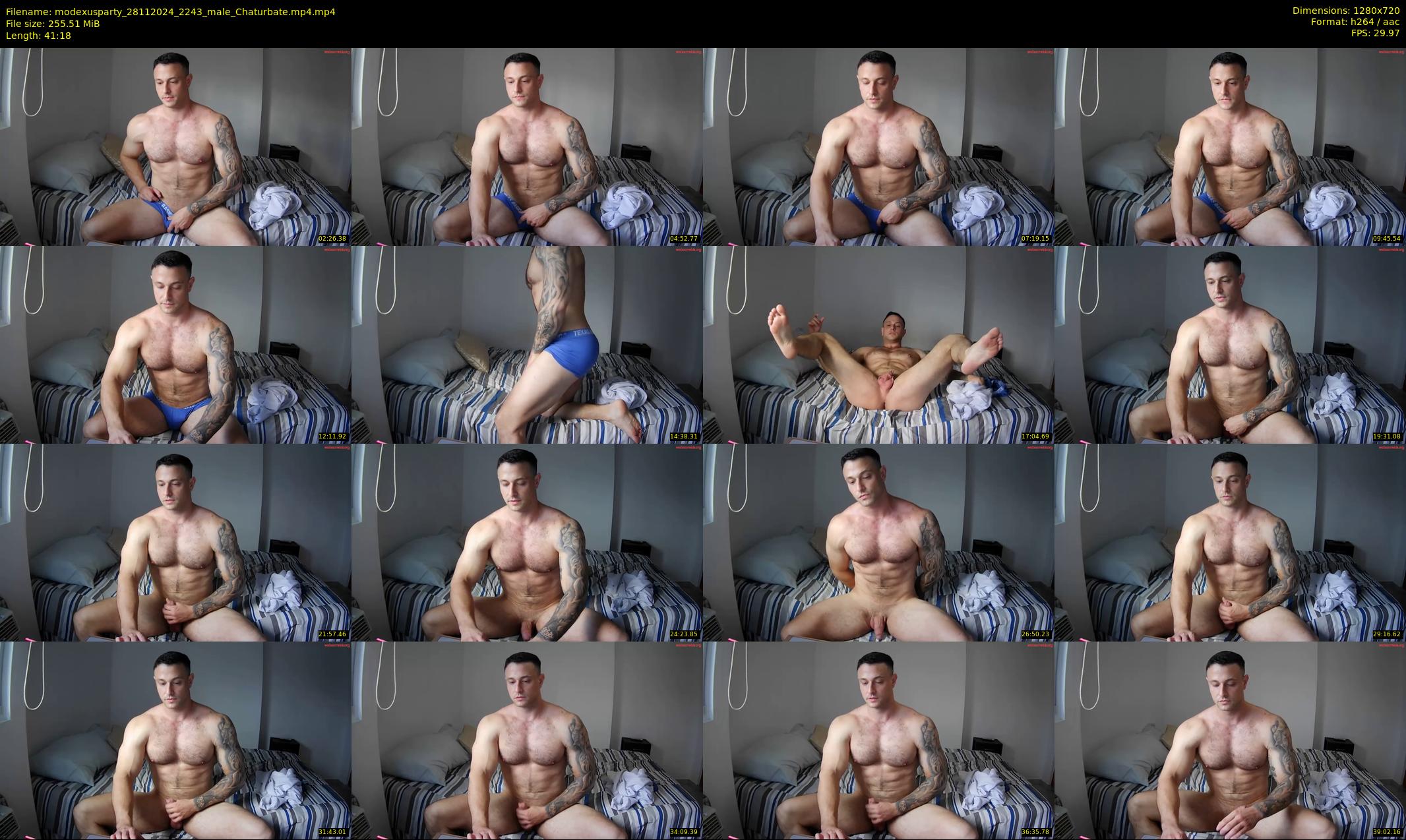 modexusparty — 42 minute Chaturbate male cam show recording, 720p, Nov 28, 2024