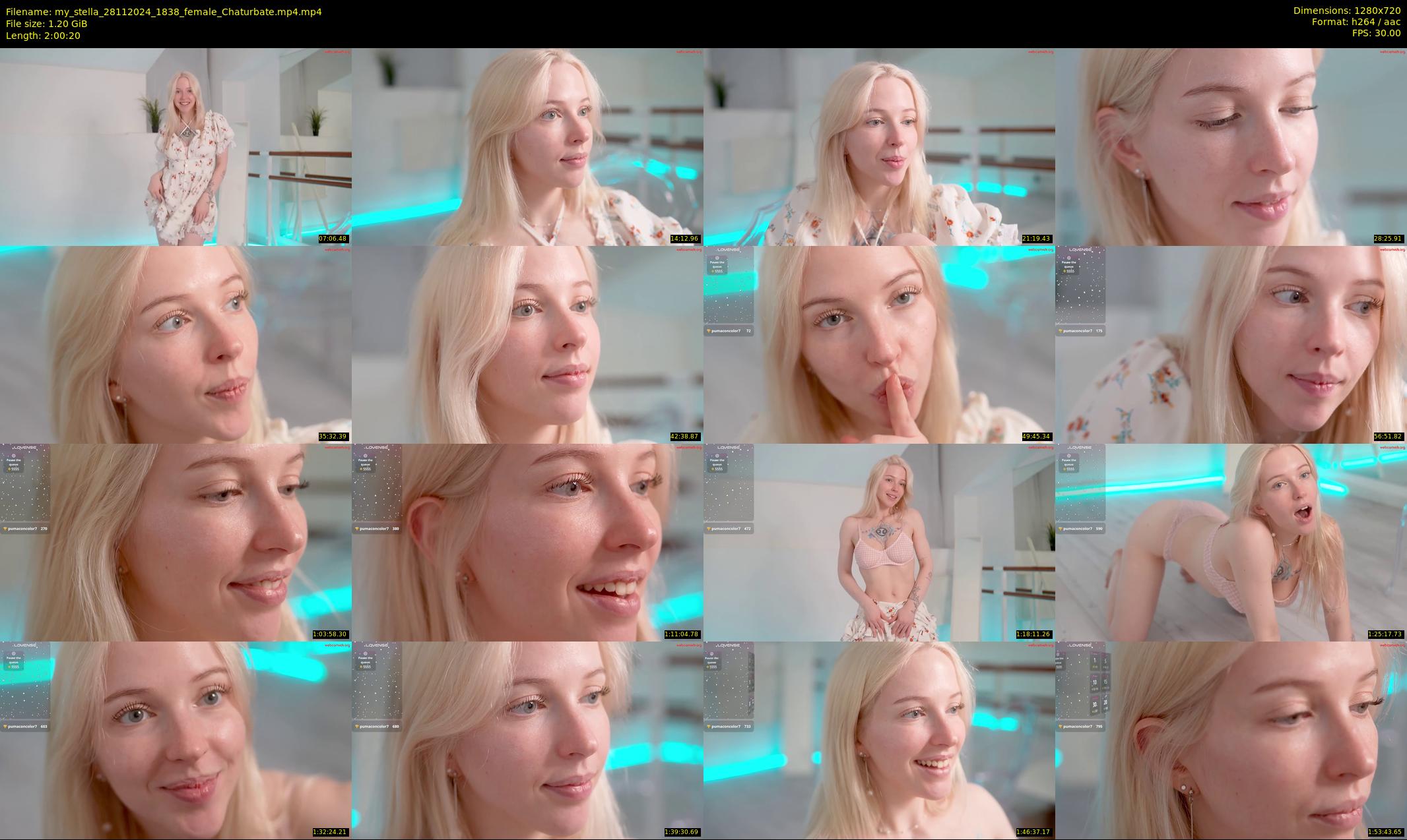 my_stella — 121 minute Chaturbate female cam show recording, 720p, Nov 28, 2024