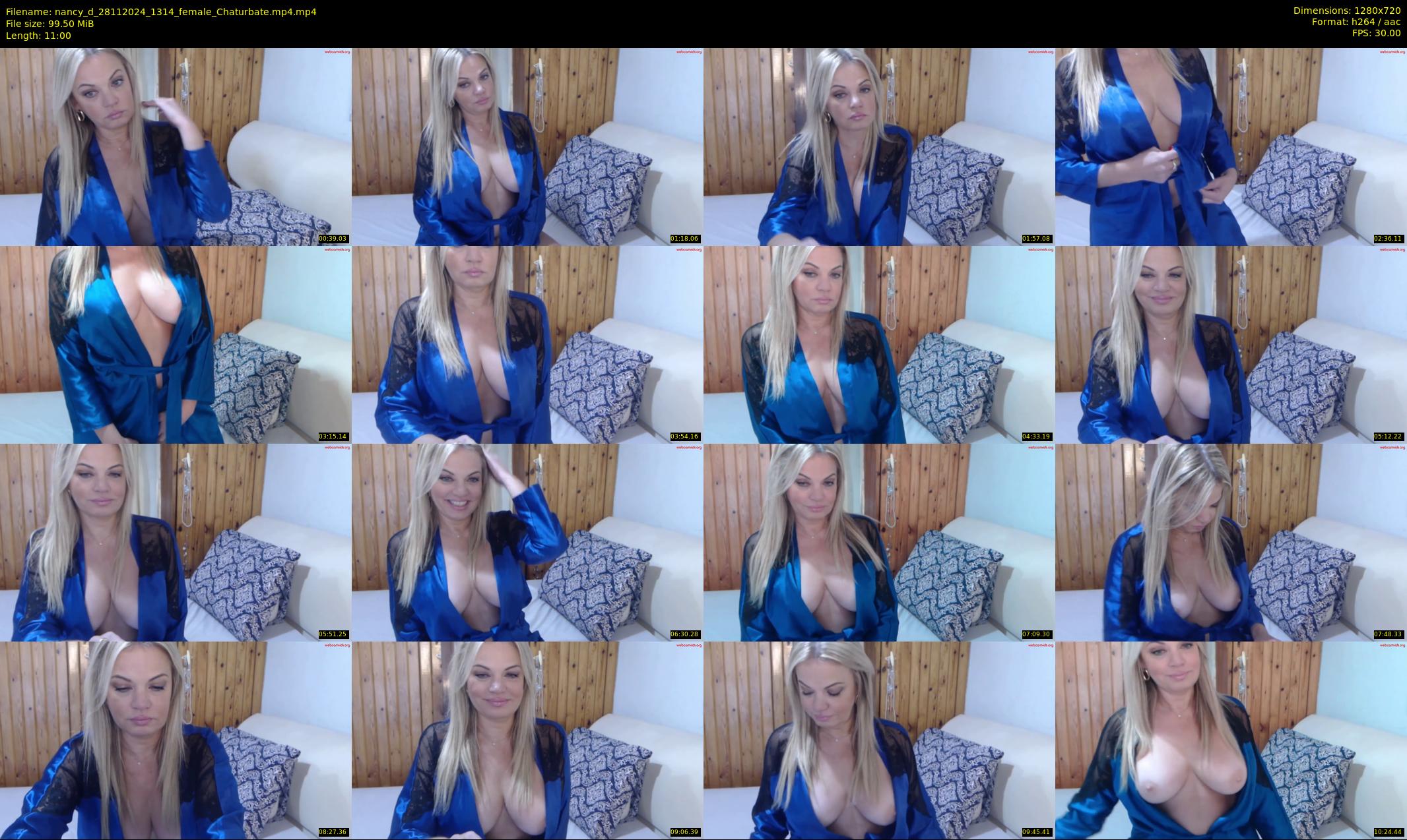 nancy_d — 11 minute Chaturbate female cam show recording, 720p, Nov 28, 2024