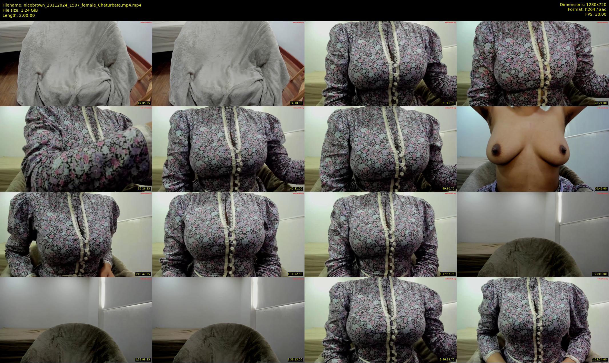 nicebrown — 120 minute Chaturbate female cam show recording, 720p, Nov 28, 2024