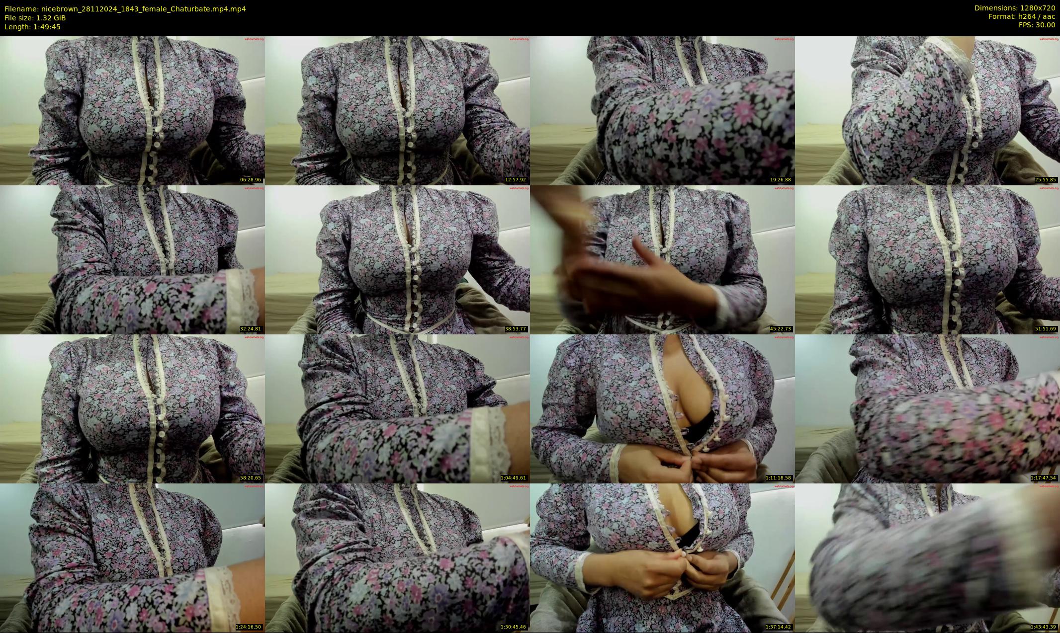 nicebrown — 110 minute Chaturbate female cam show recording, 720p, Nov 28, 2024