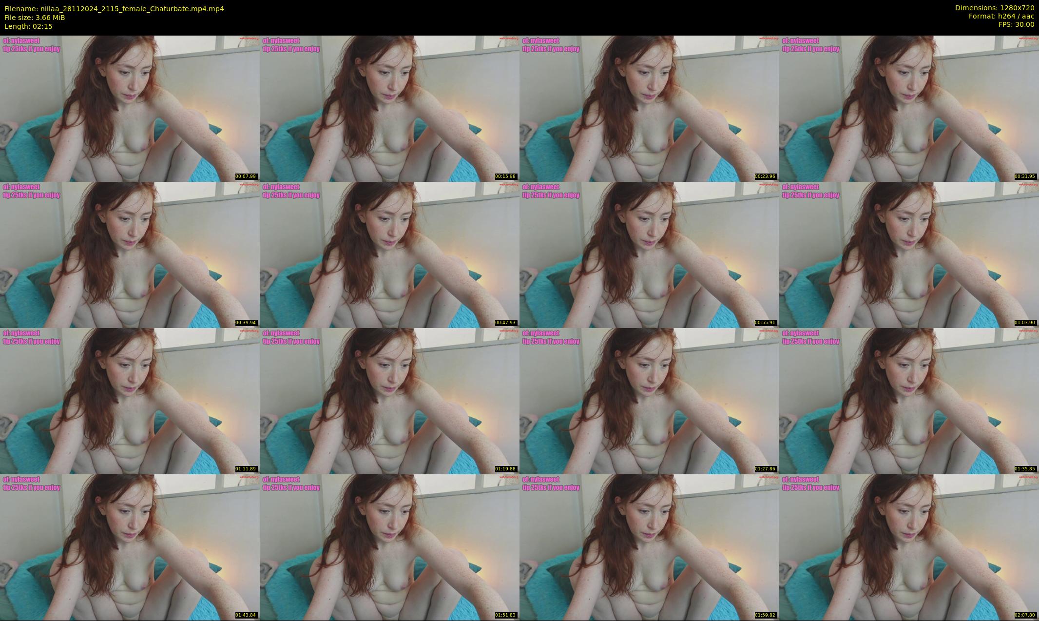 niilaa — 3 minute Chaturbate female cam show recording, 720p, Nov 28, 2024