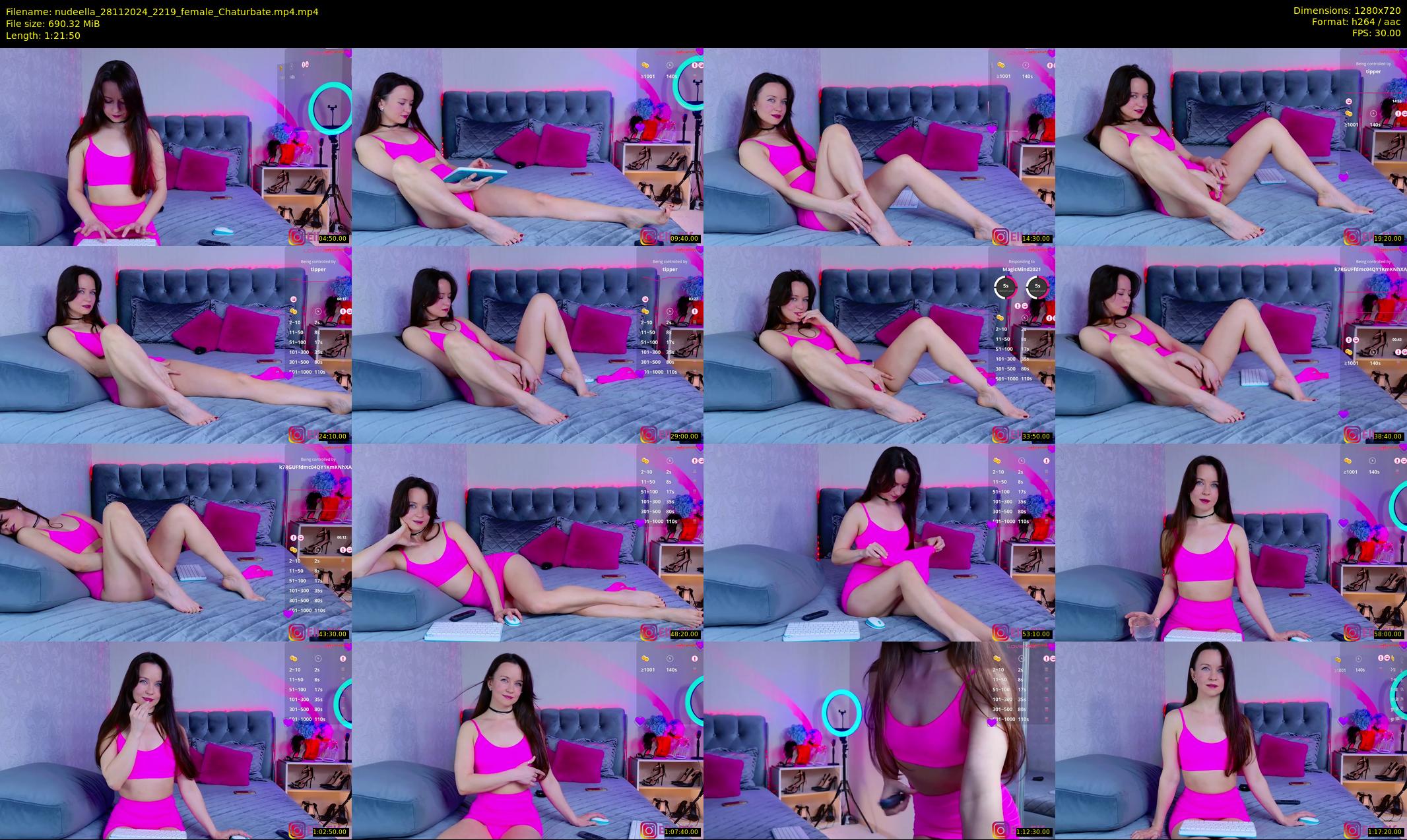 nudeella — 82 minute Chaturbate female cam show recording, 720p, Nov 28, 2024