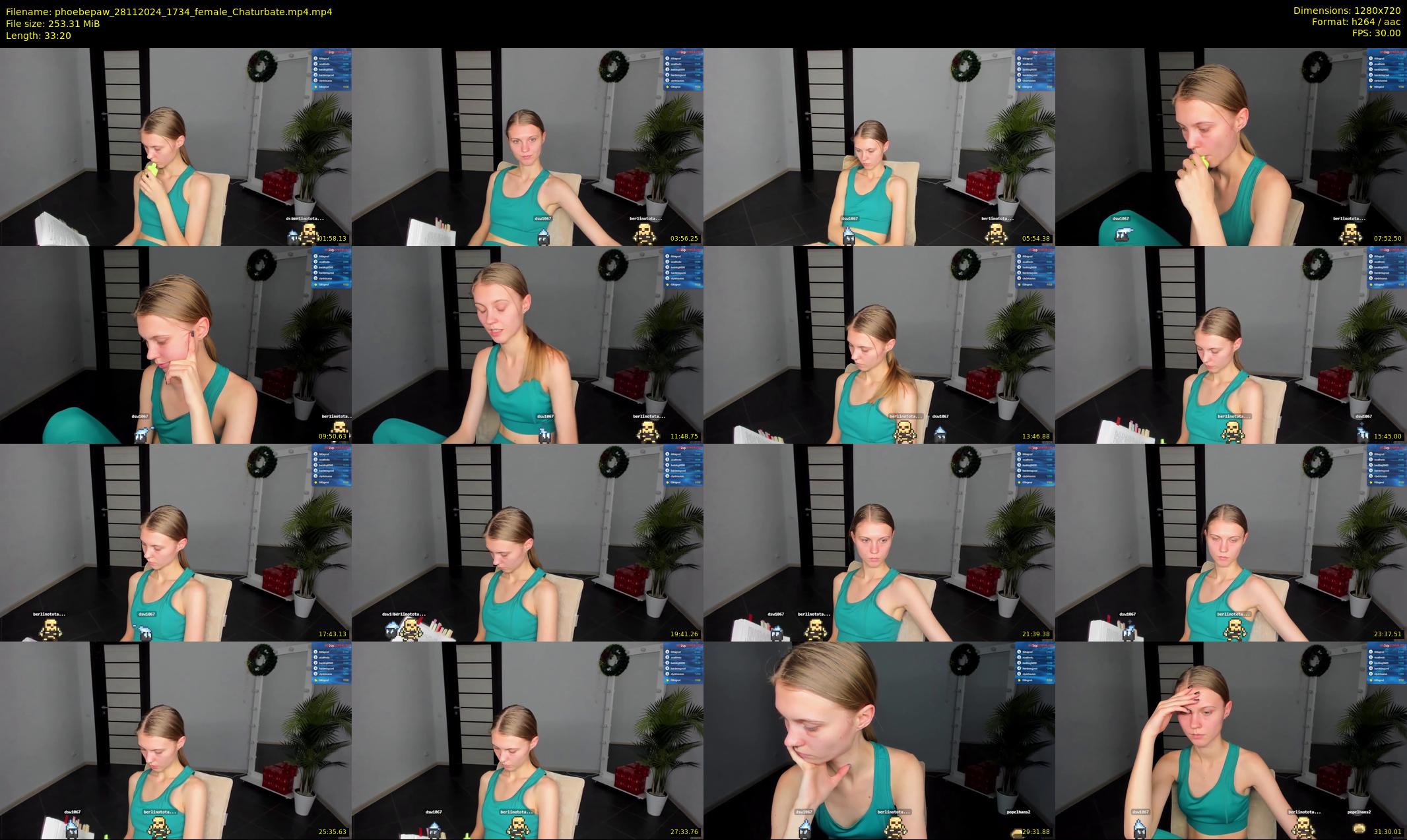 phoebepaw — 34 minute Chaturbate female cam show recording, 720p, Nov 28, 2024