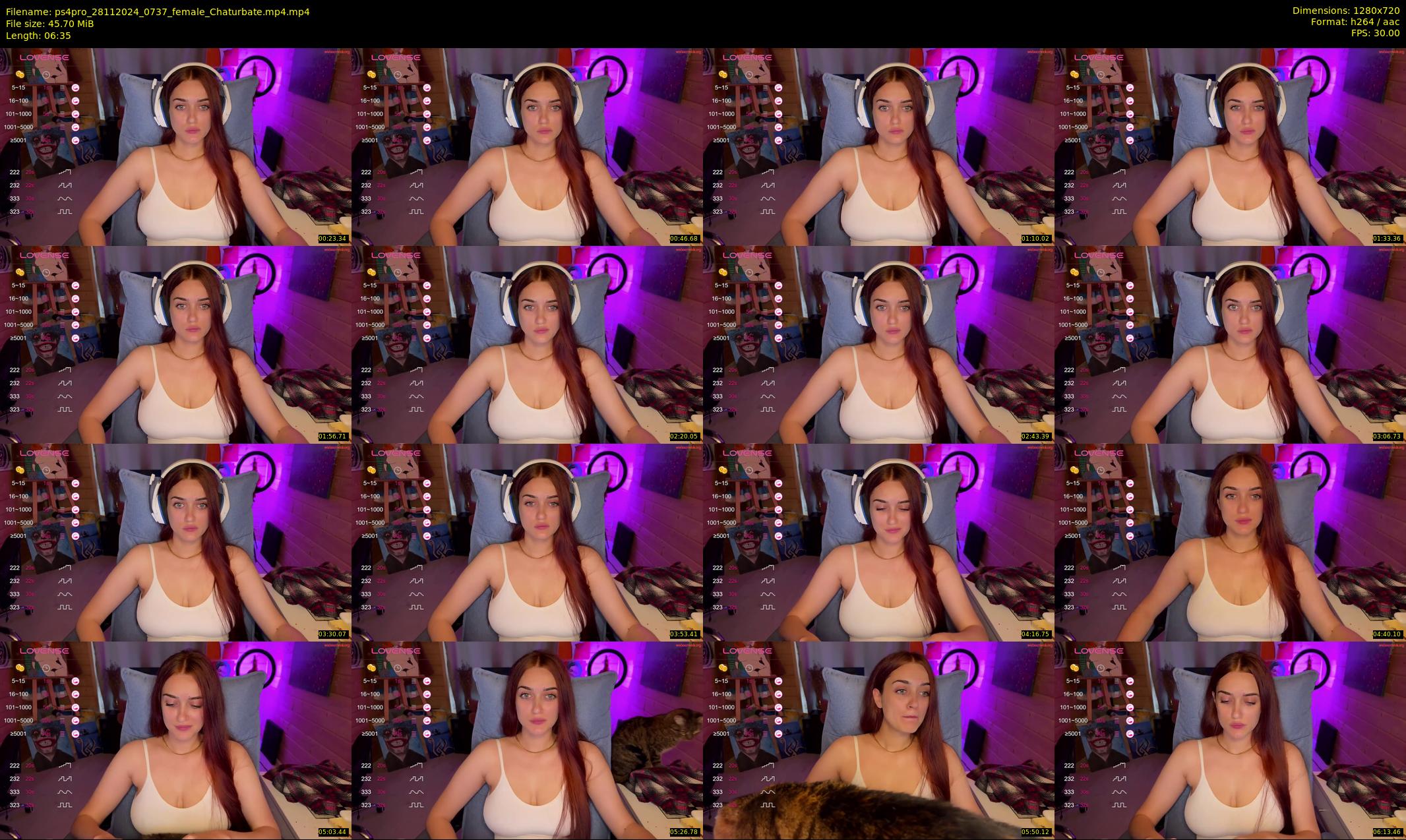ps4pro — 7 minute Chaturbate female cam show recording, 720p, Nov 28, 2024