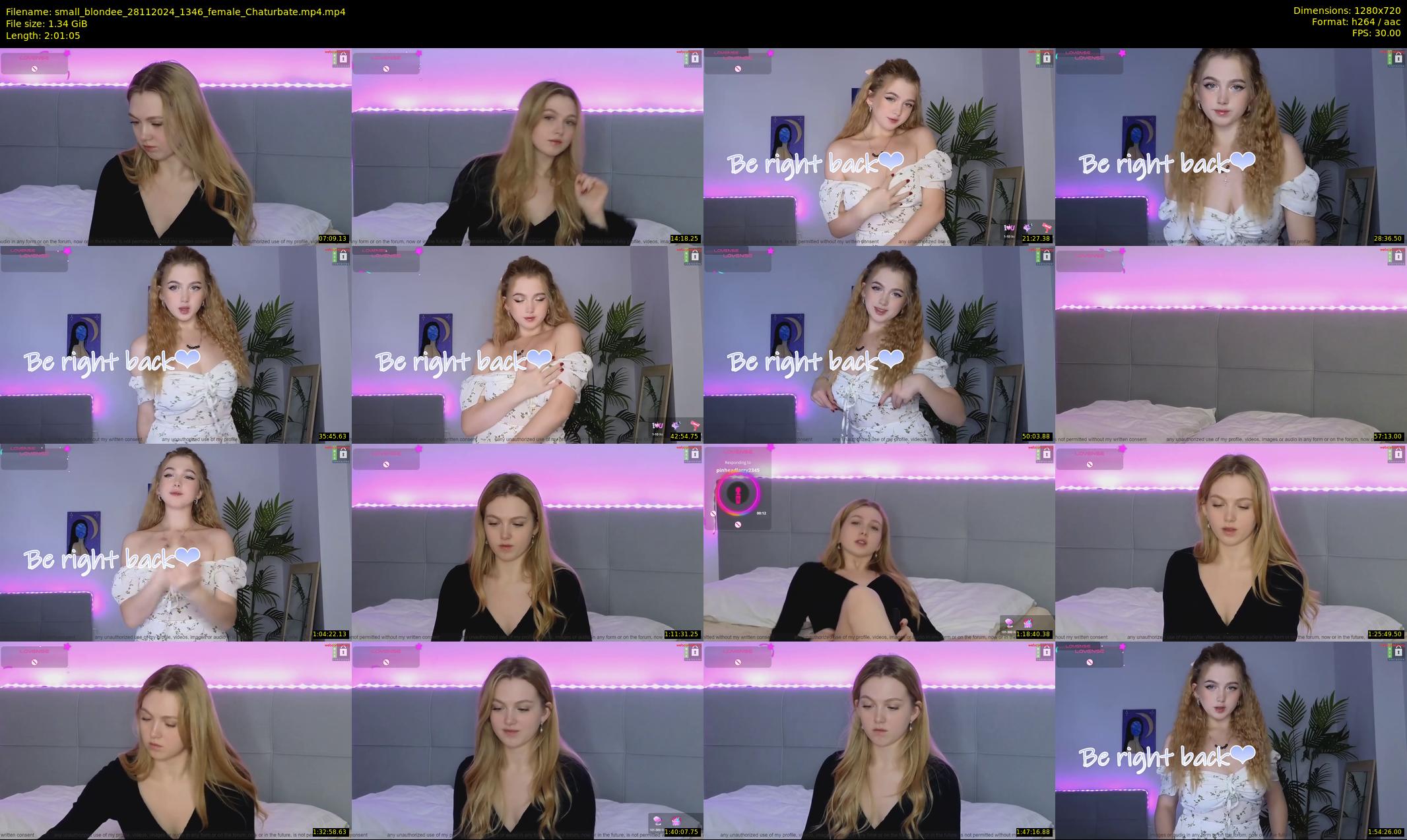 small_blondee — 122 minute Chaturbate female cam show recording, 720p, Nov 28, 2024