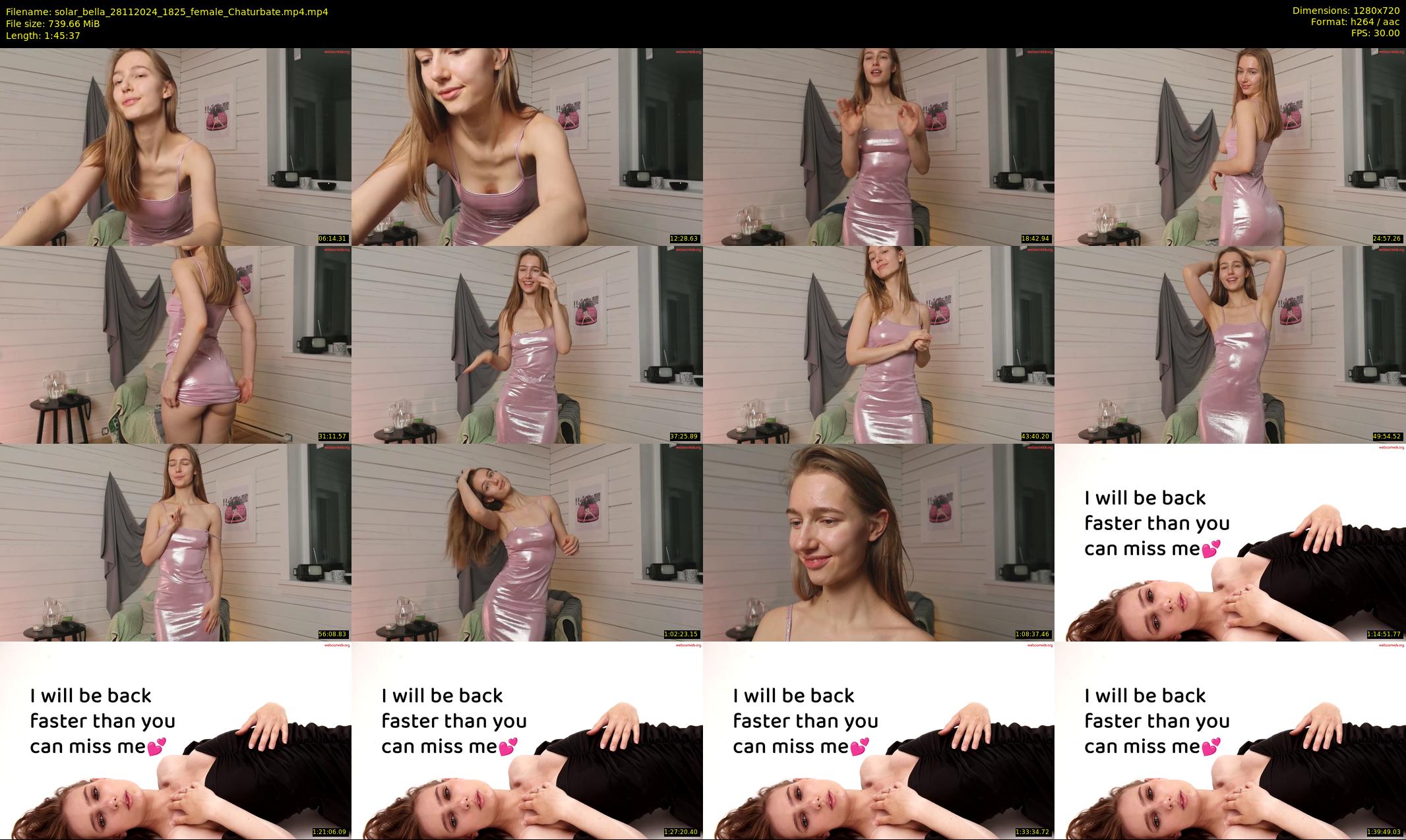 solar_bella — 106 minute Chaturbate female cam show recording, 720p, Nov 28, 2024