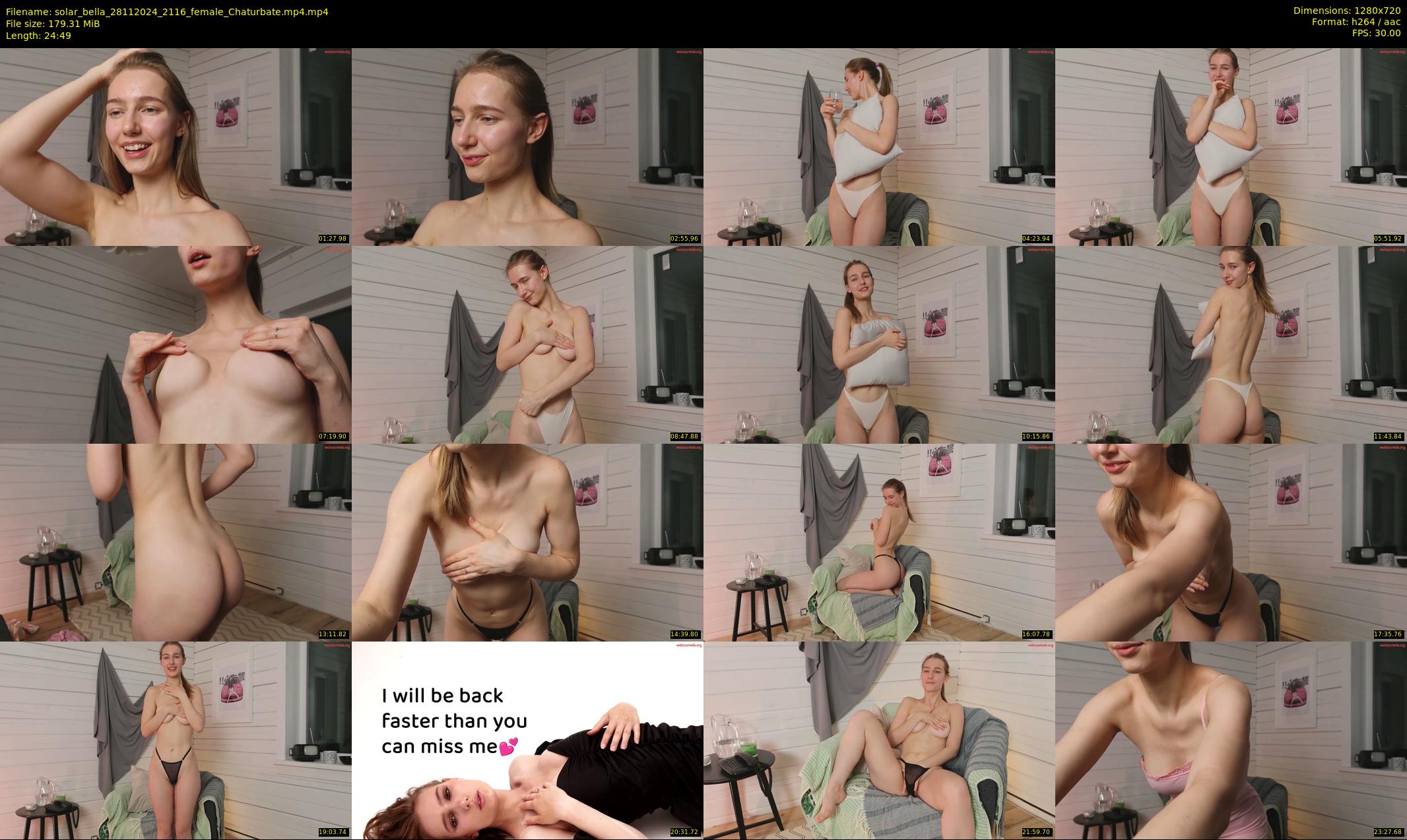 solar_bella — 25 minute Chaturbate female cam show recording, 720p, Nov 28, 2024