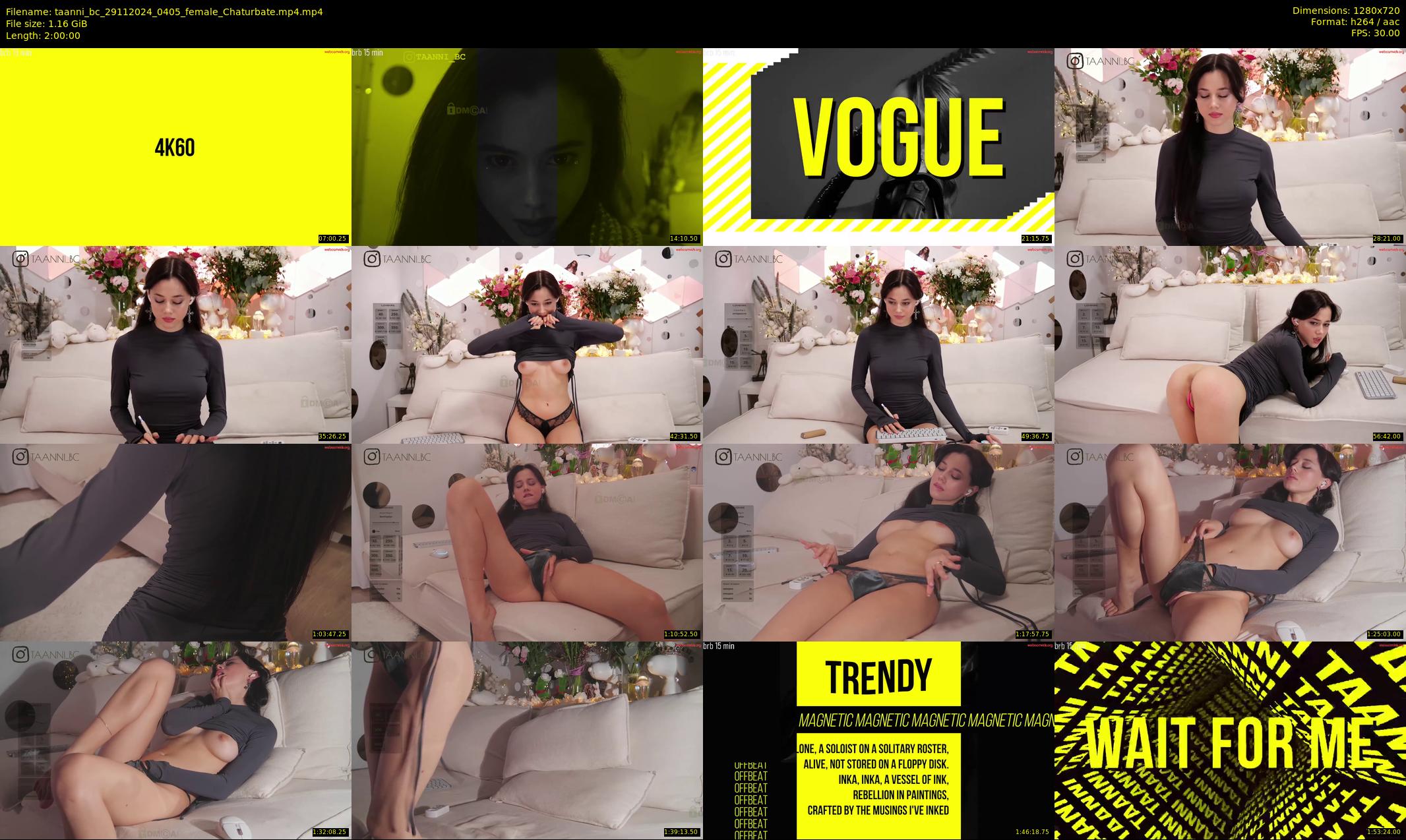 taanni_bc — 120 minute Chaturbate female cam show recording, 720p, Nov 29, 2024