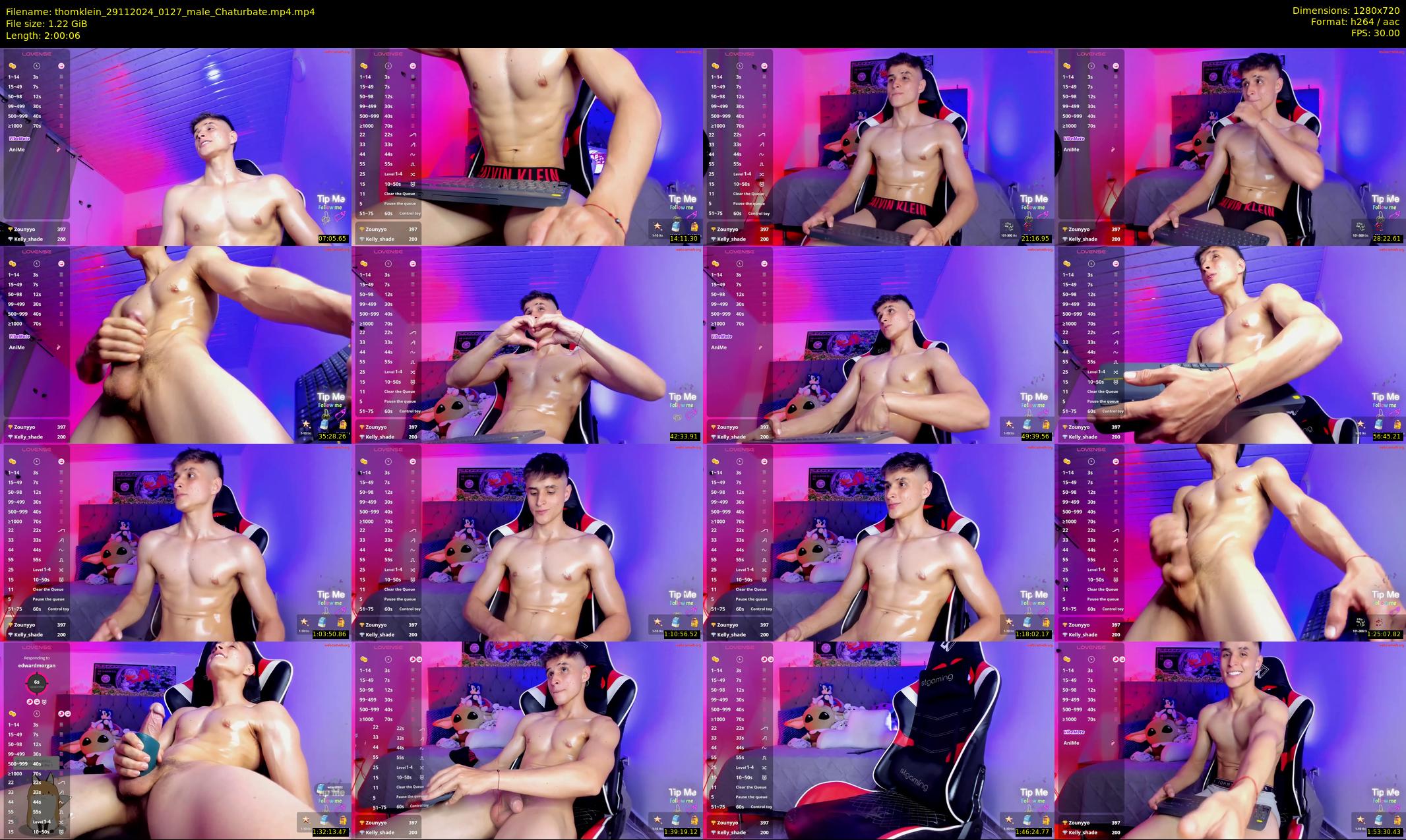 thomklein — 121 minute Chaturbate male cam show recording, 720p, Nov 29, 2024