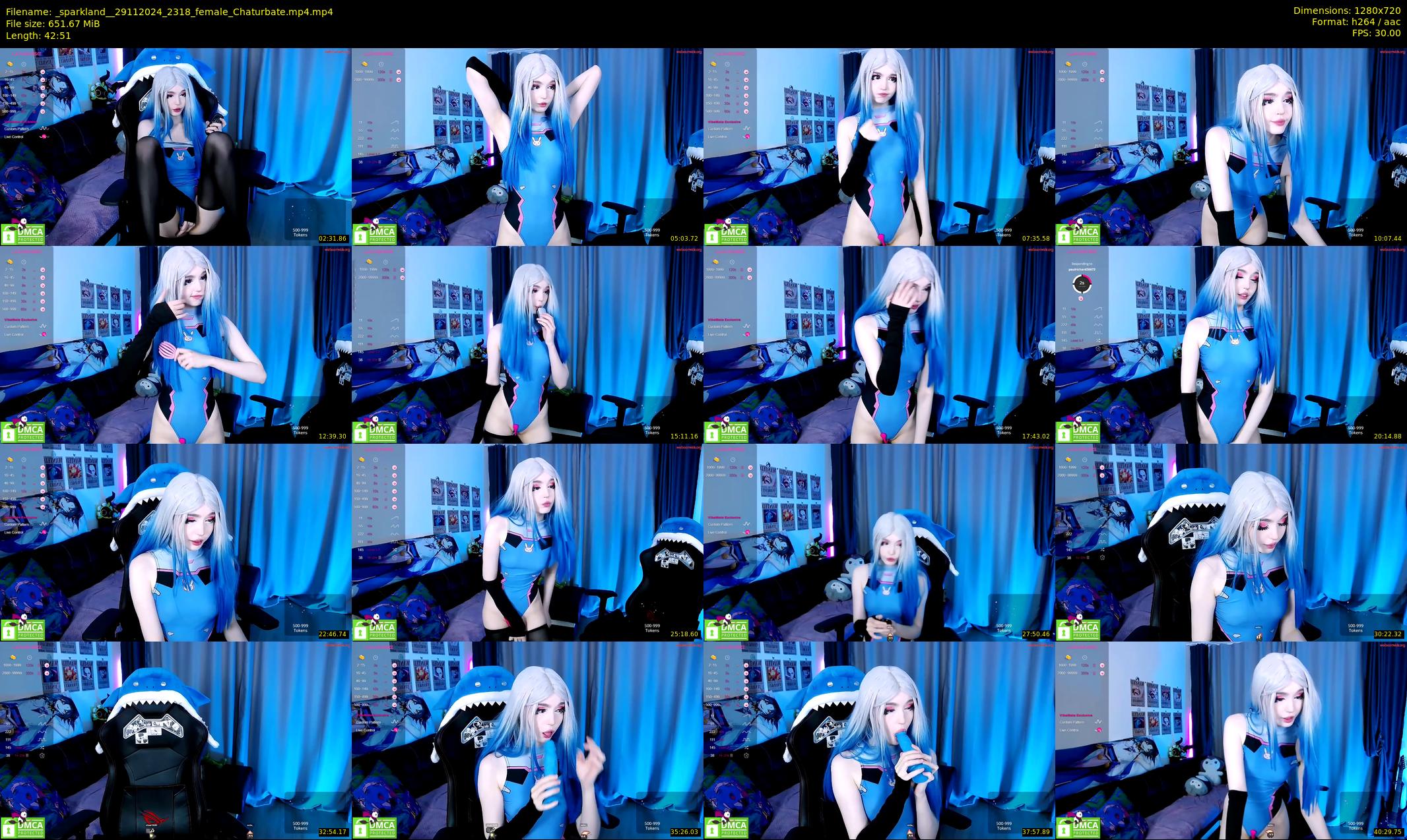_sparkland_ — 43 minute Chaturbate female cam show recording, 720p, Nov 29, 2024