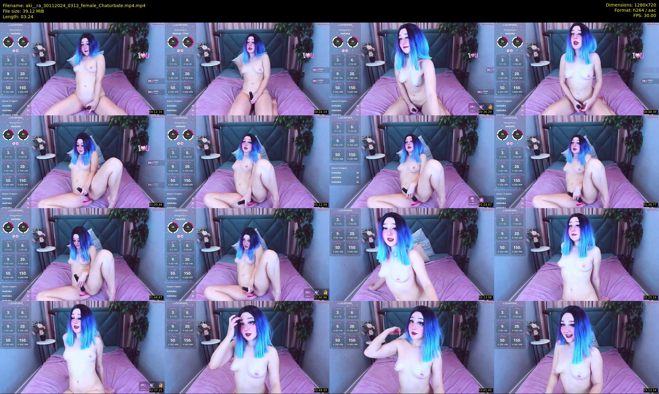 aki__ra — 4 minute Chaturbate female cam show recording, 720p, Nov 30, 2024