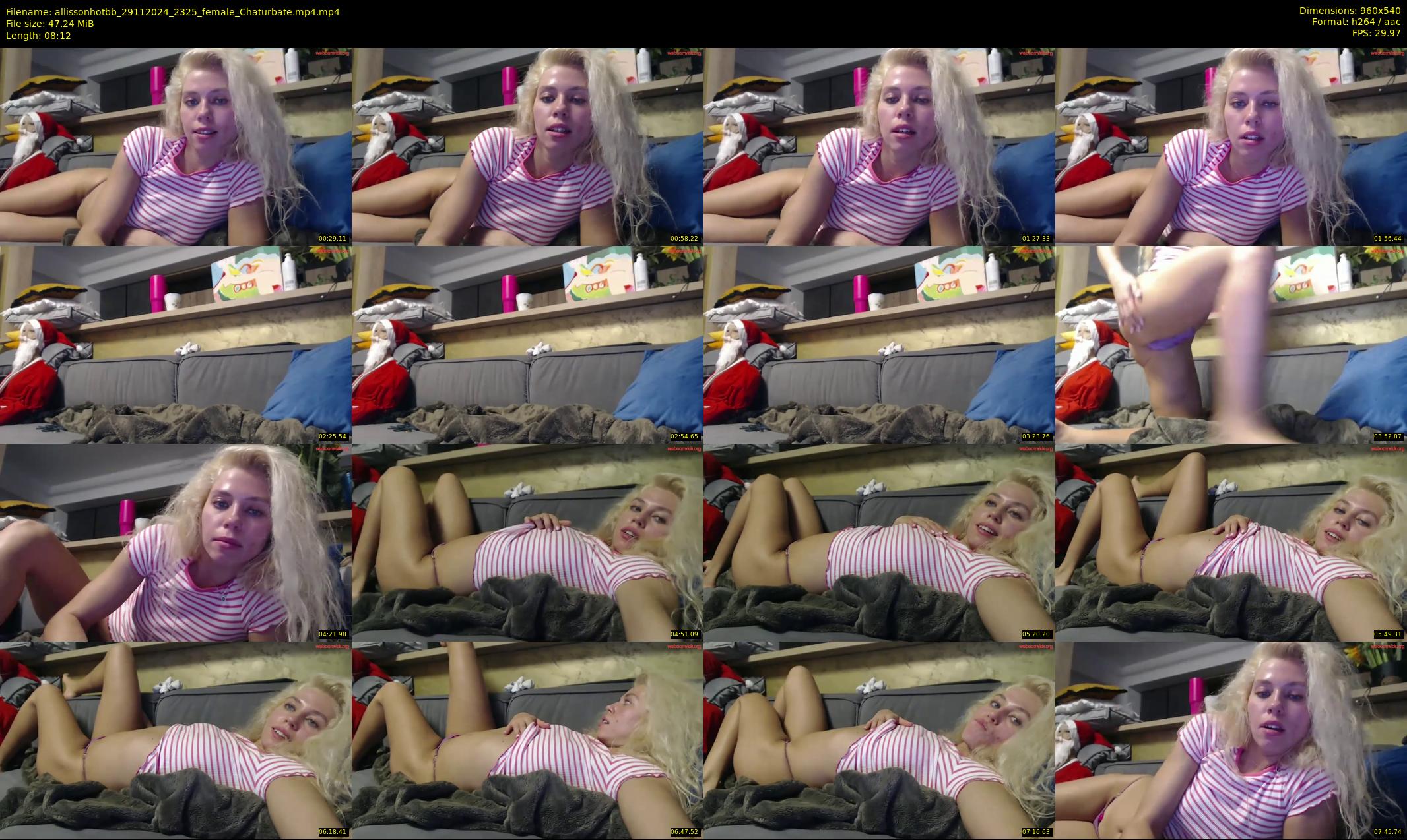 allissonhotbb — 9 minute Chaturbate female cam show recording, 480p, Nov 29, 2024