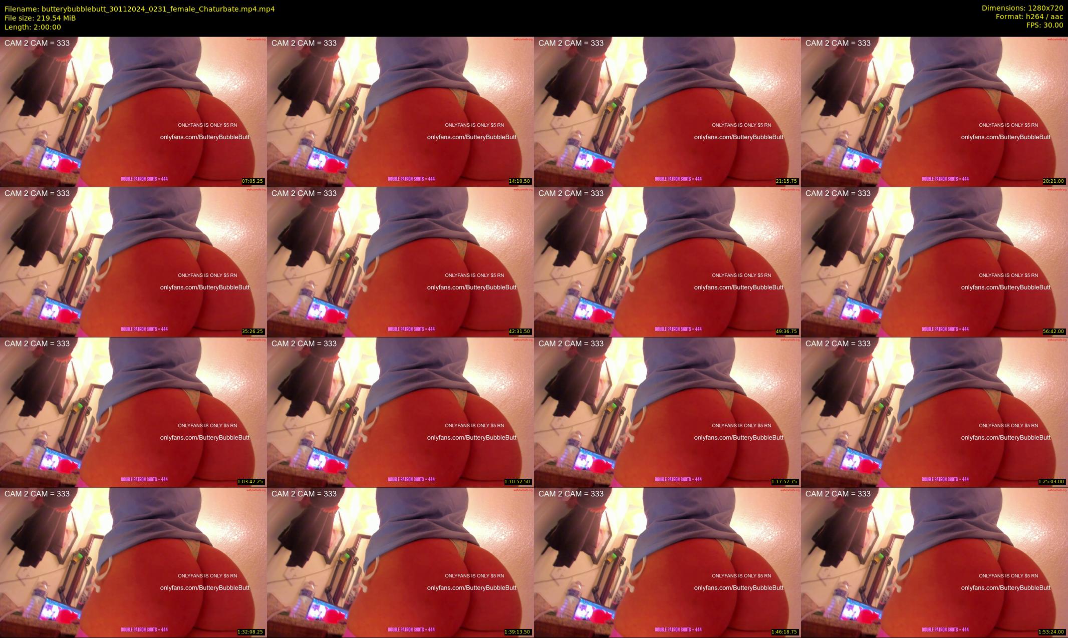 butterybubblebutt — 120 minute Chaturbate couple cam show recording, 720p, Nov 30, 2024