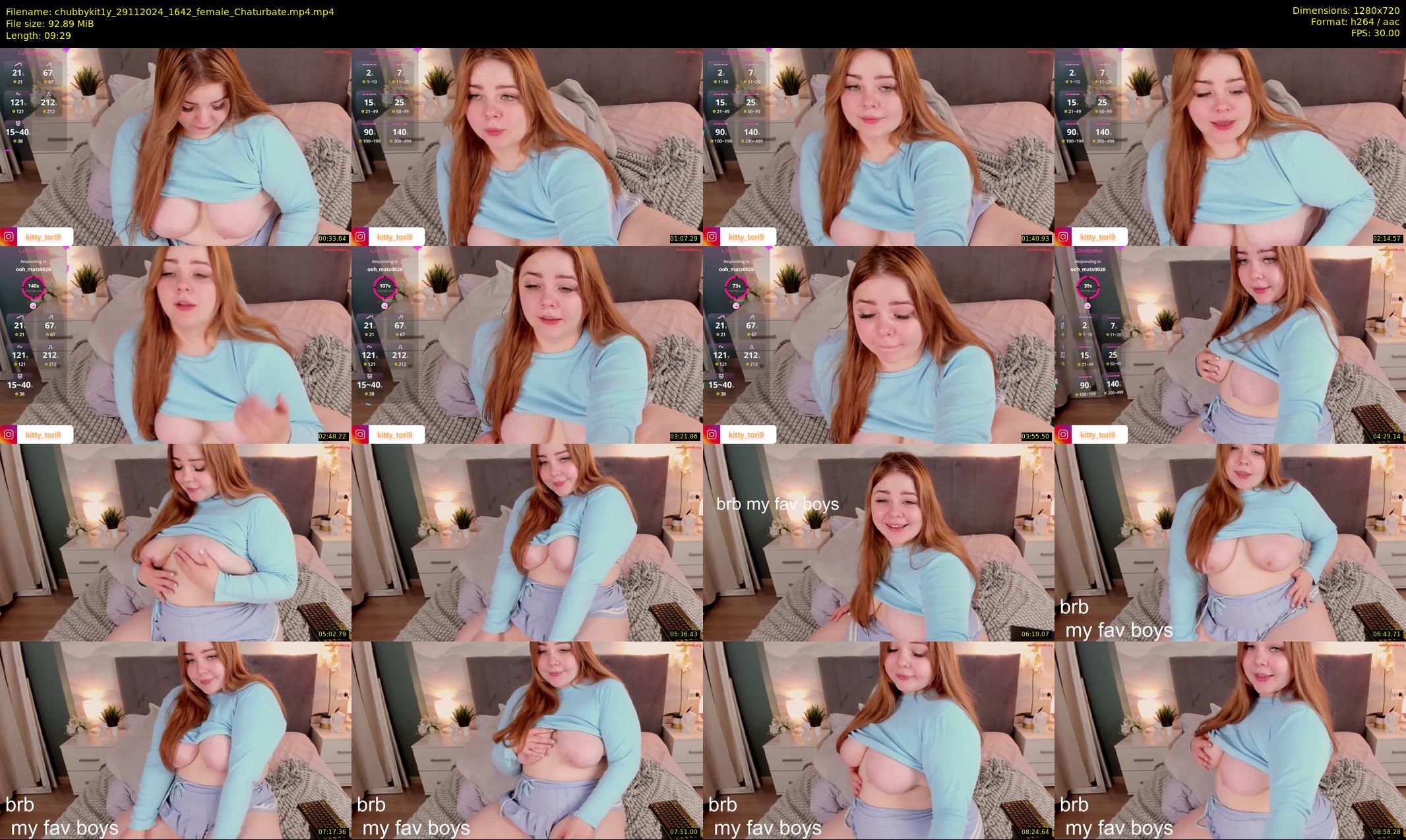 chubbykit1y — 10 minute Chaturbate female cam show recording, 720p, Nov 29, 2024