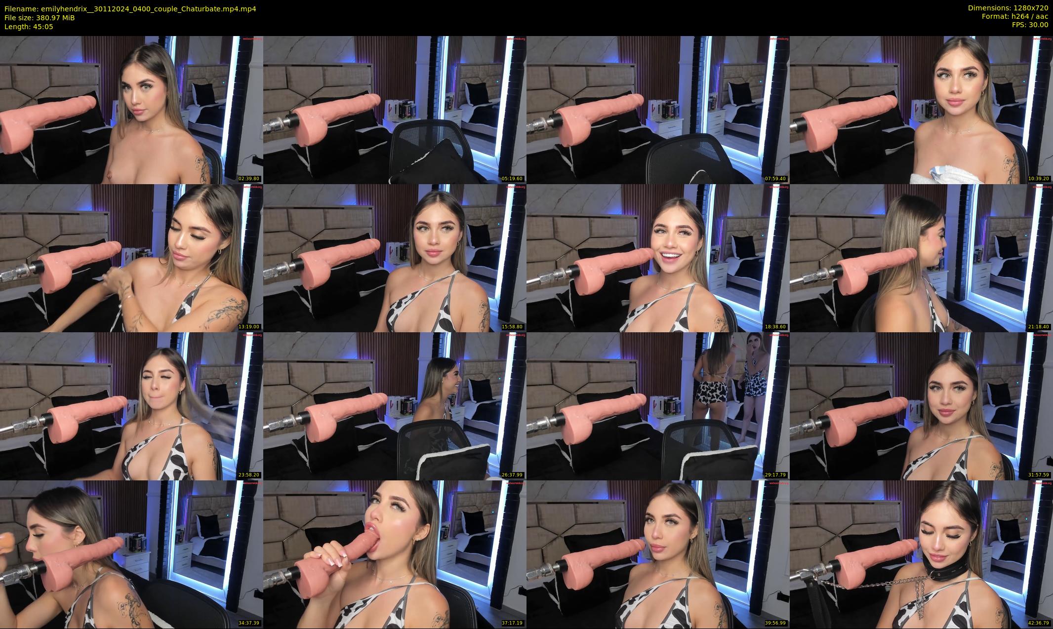 emilyhendrix_ — 46 minute Chaturbate couple cam show recording, 720p, Nov 30, 2024