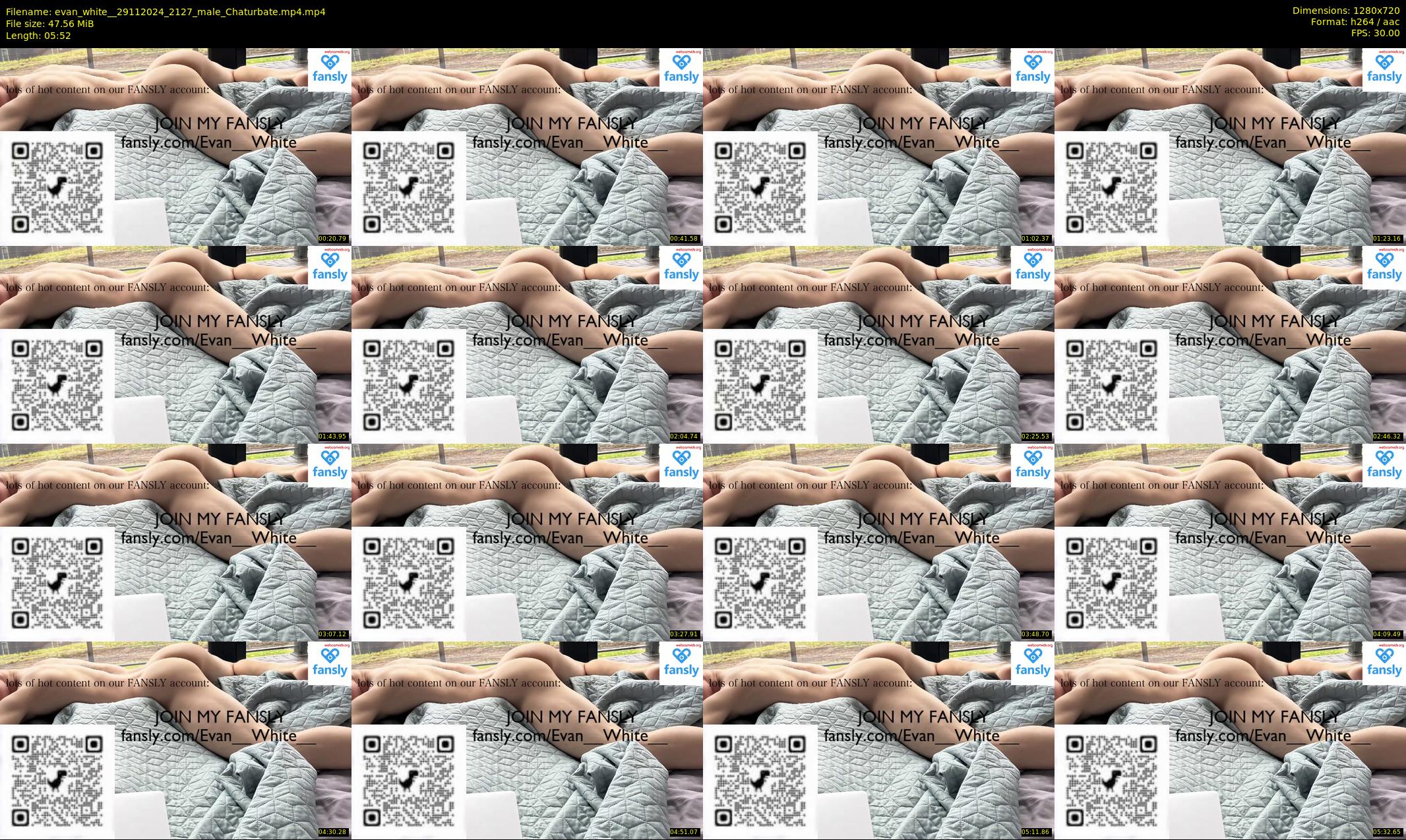 evan_white_ — 6 minute Chaturbate male cam show recording, 720p, Nov 29, 2024