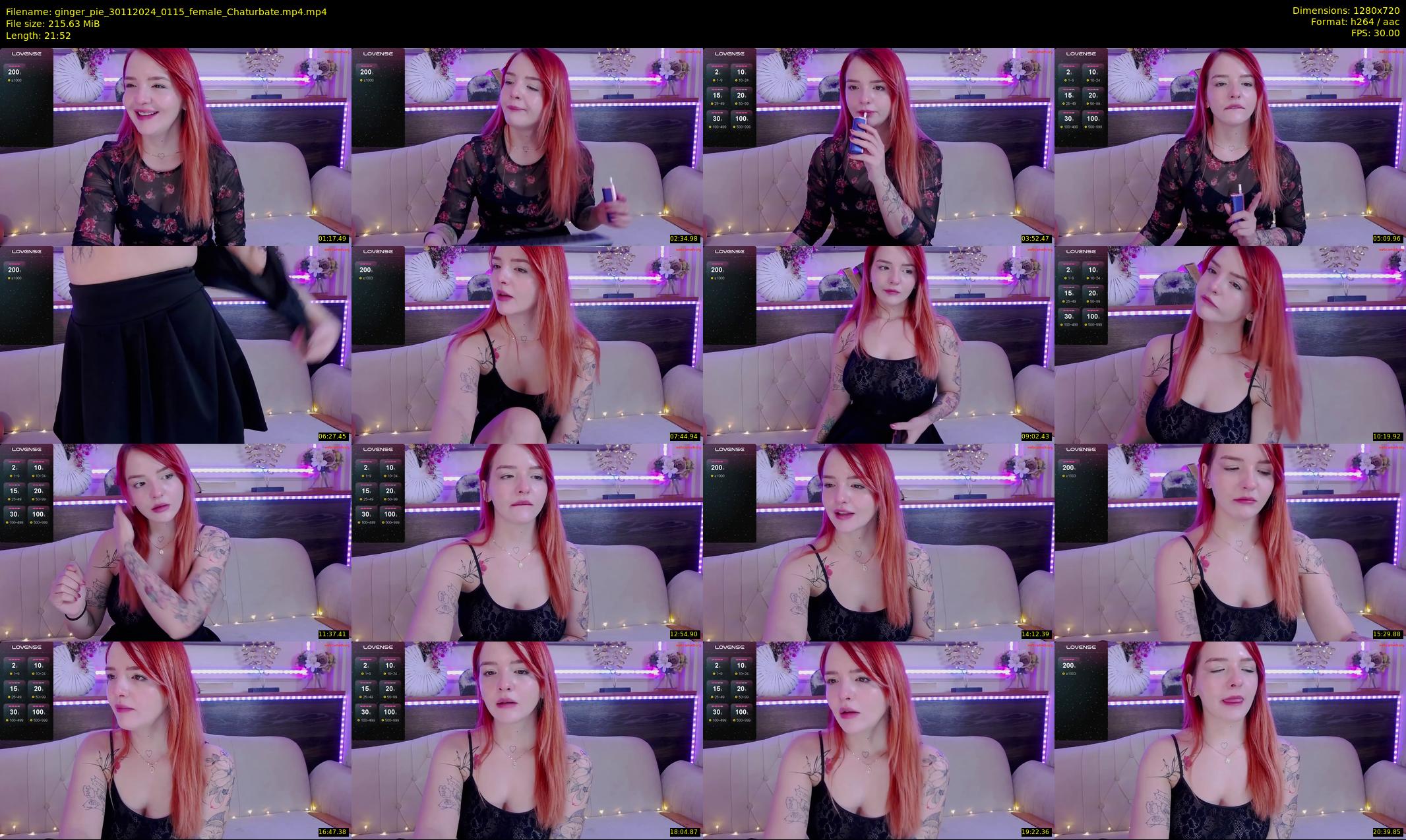 ginger_pie — 22 minute Chaturbate female cam show recording, 720p, Nov 30, 2024