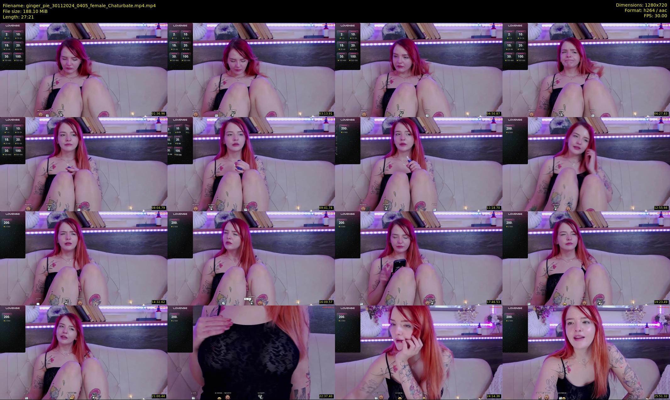 ginger_pie — 28 minute Chaturbate female cam show recording, 720p, Nov 30, 2024