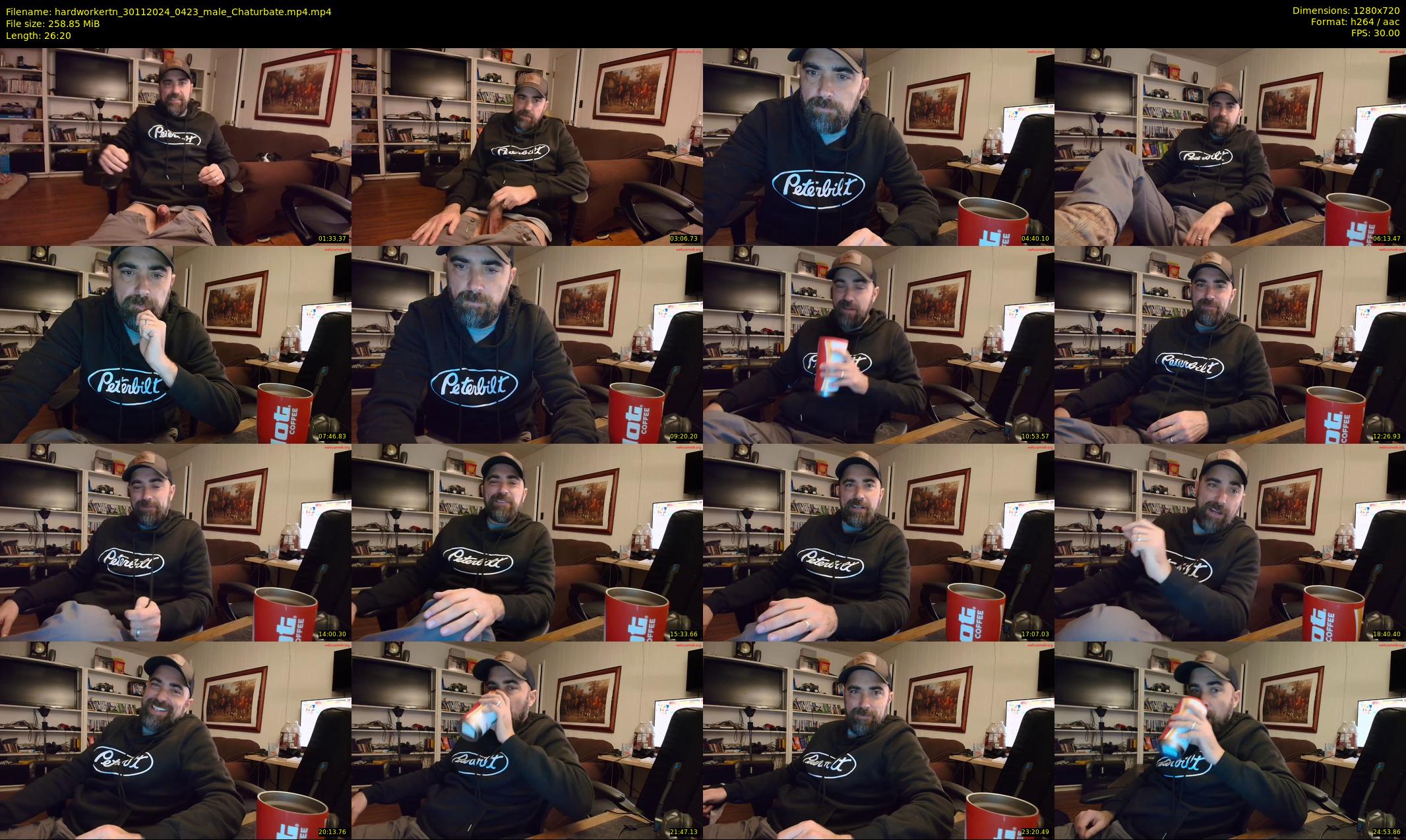 hardworkertn — 27 minute Chaturbate male cam show recording, 720p, Nov 30, 2024