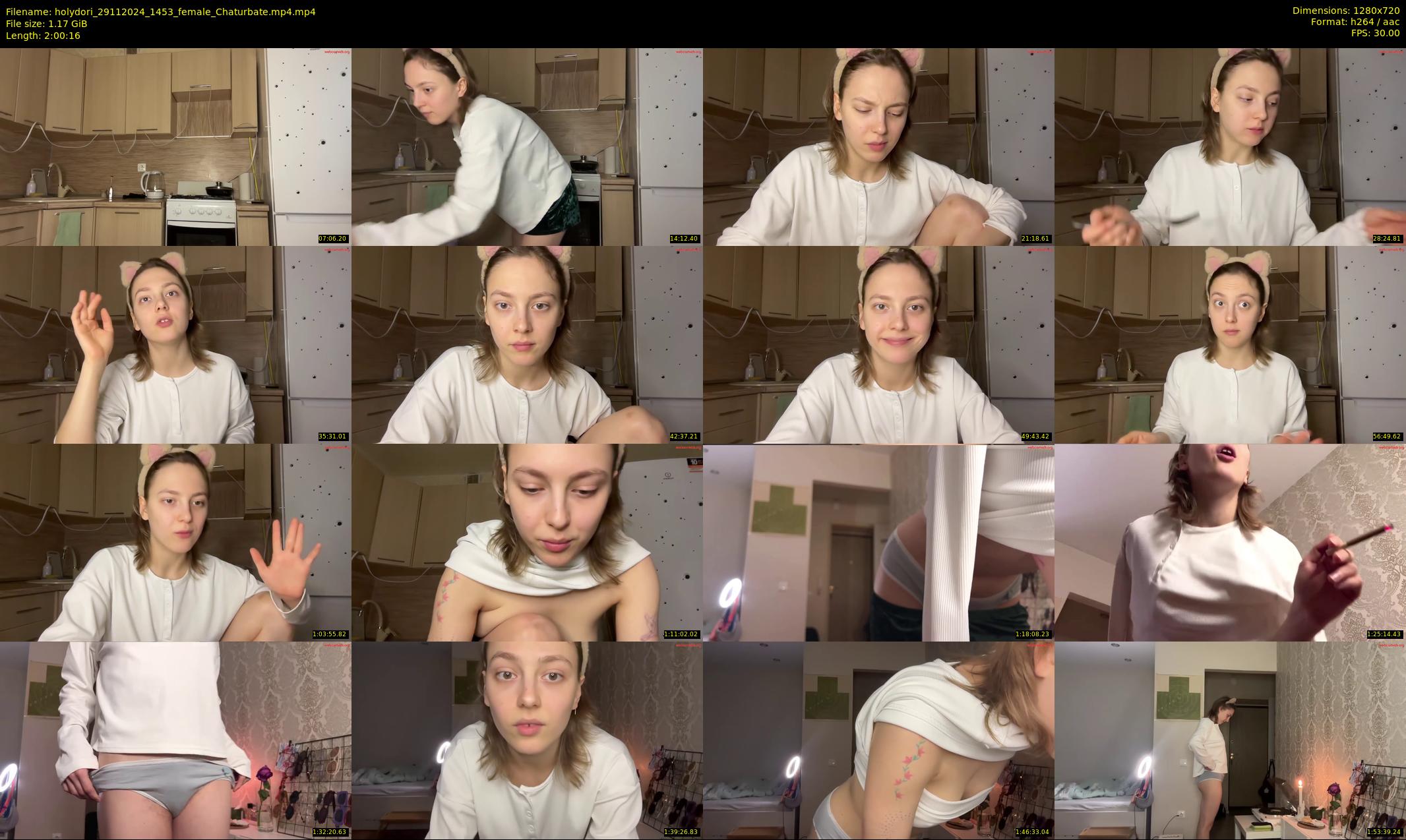 holydori — 121 minute Chaturbate female cam show recording, 720p, Nov 29, 2024