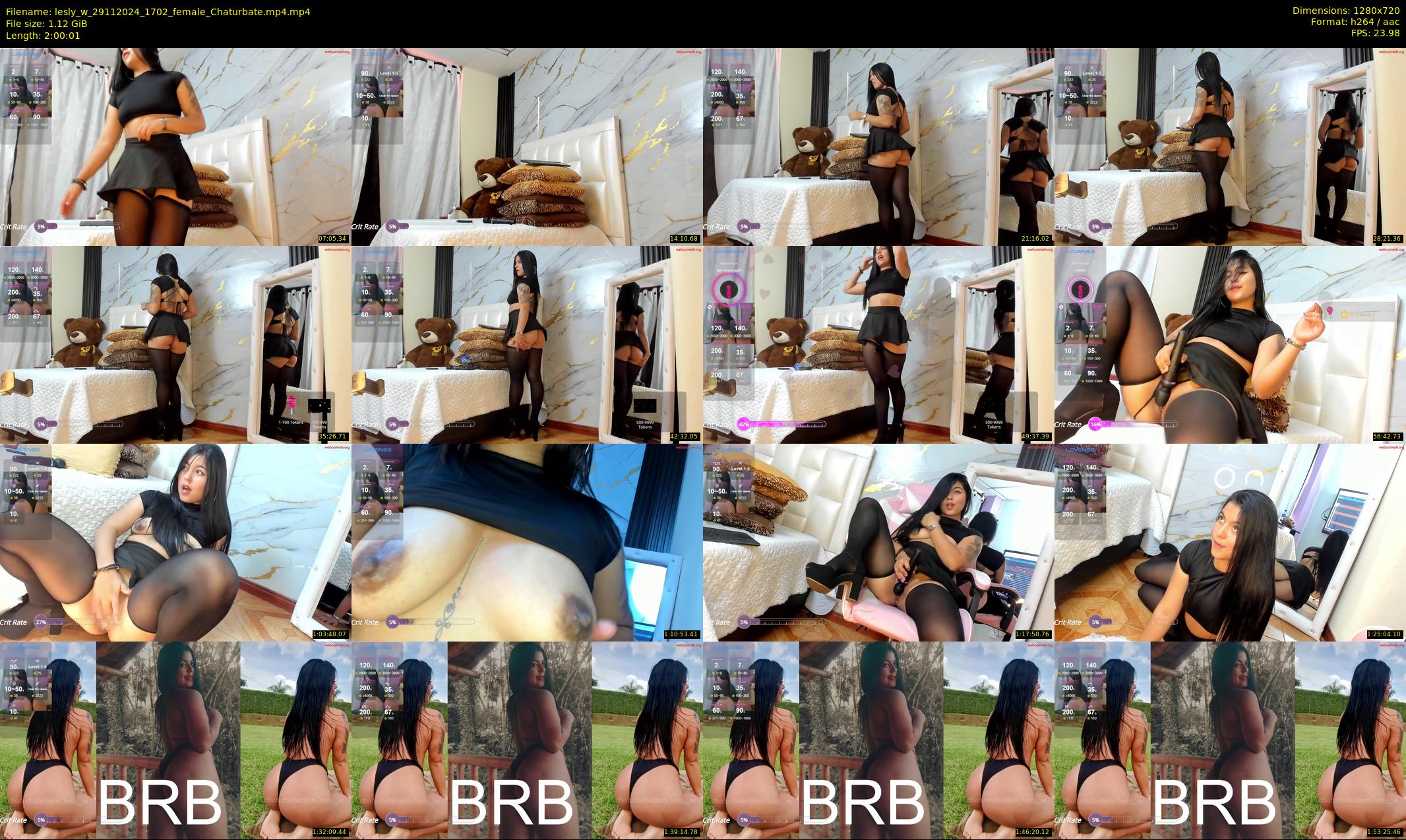 lesly_w — 121 minute Chaturbate female cam show recording, 720p, Nov 29, 2024